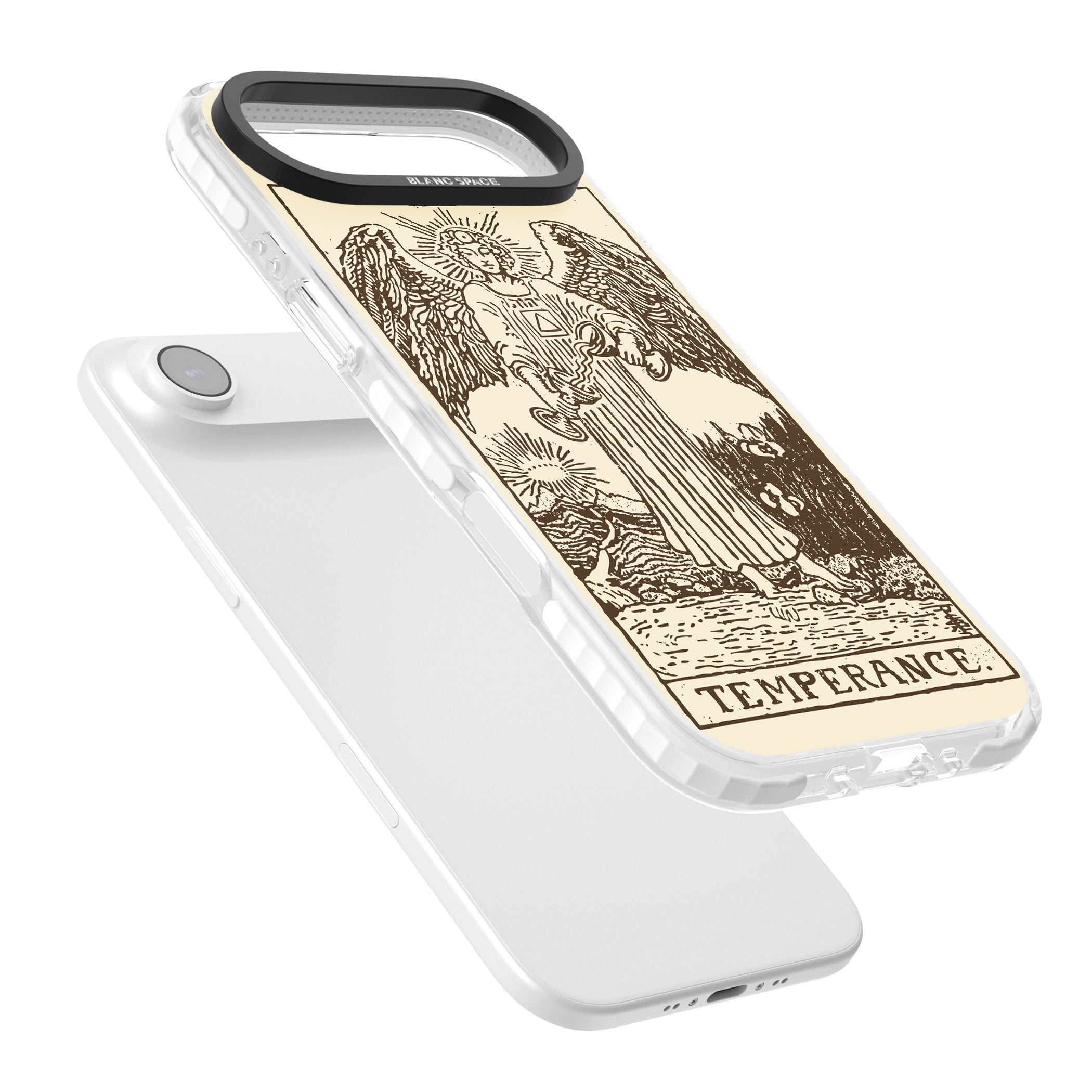 Personalised Temperance Tarot Card (Cream) iPhone 17 Air Impact Clear Phone Case Colours