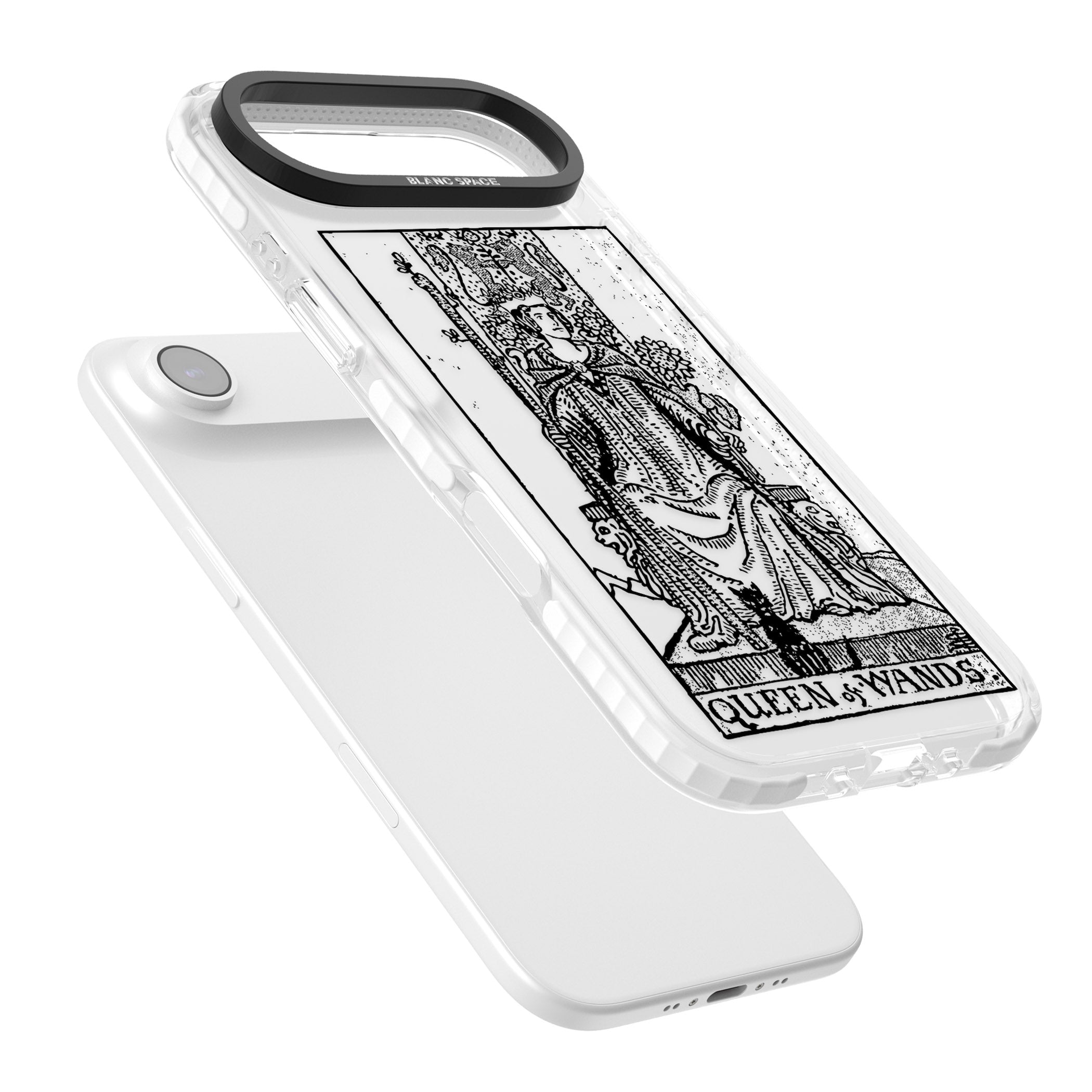 Personalised Queen Of Wands Tarot Card (Clear) iPhone 17 Air Impact Clear Phone Case Colours