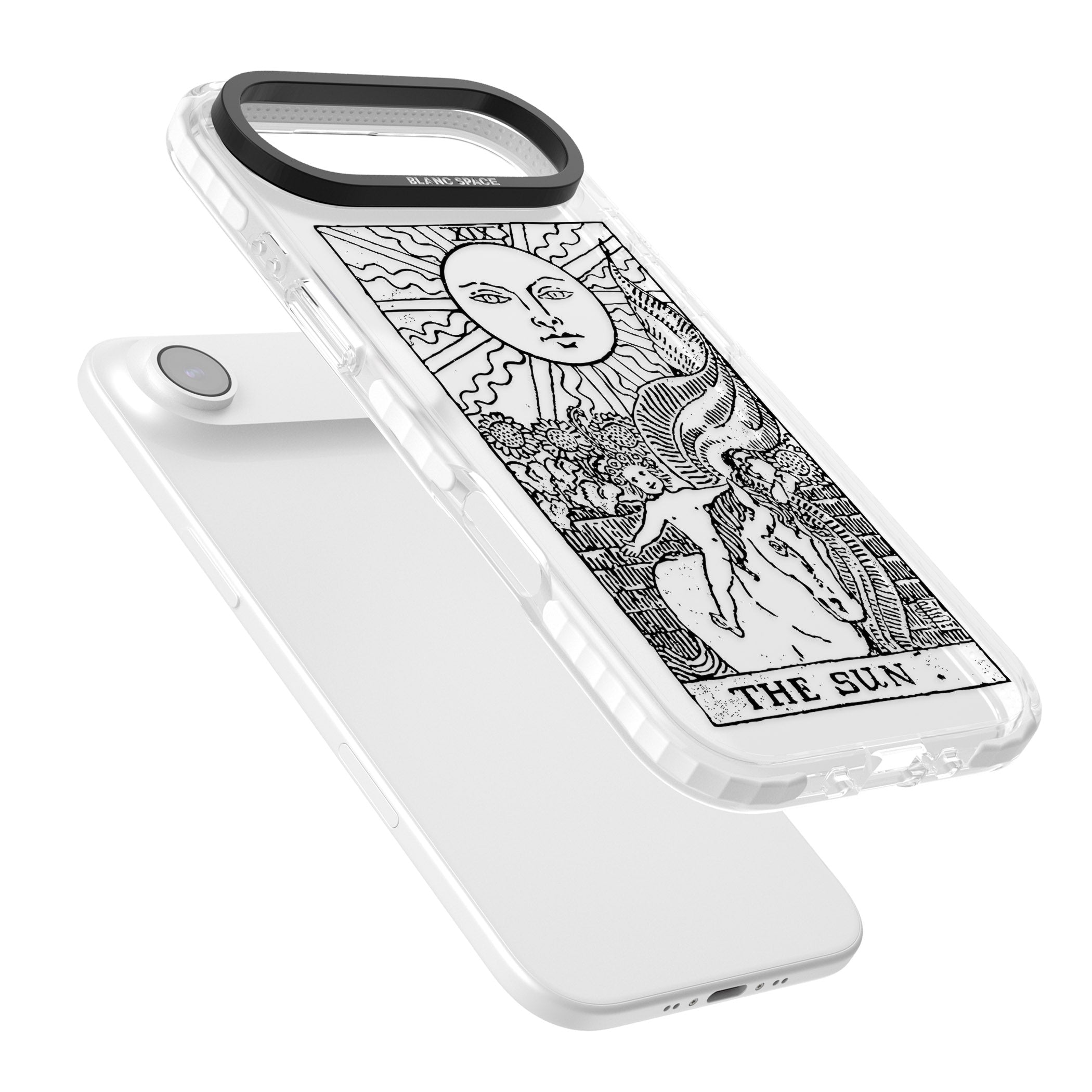 Personalised The Sun Tarot Card (Clear) iPhone 17 Air Impact Clear Phone Case Colours