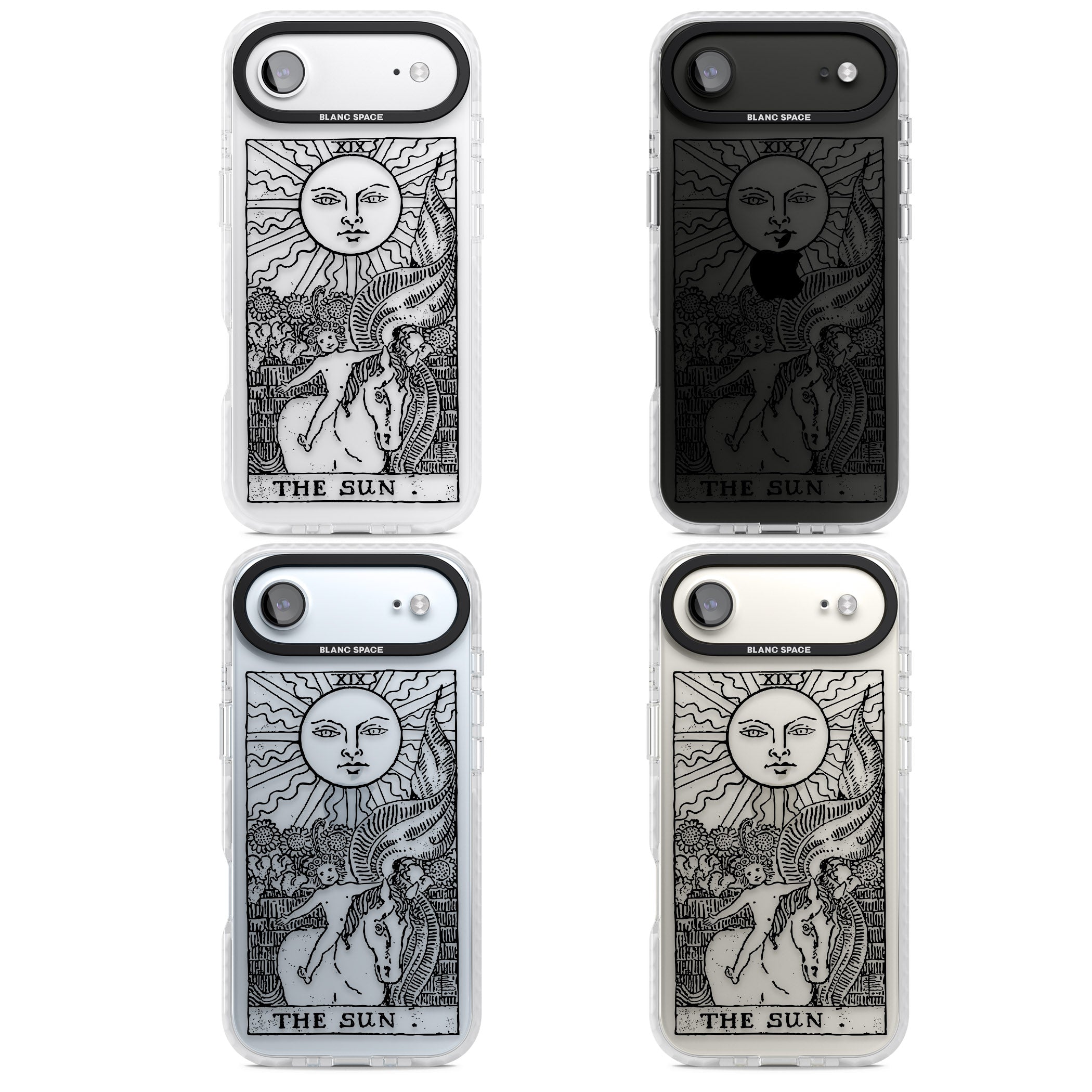 Personalised The Sun Tarot Card (Clear) iPhone 17 Air Impact Clear Phone Case APT Impact Protection