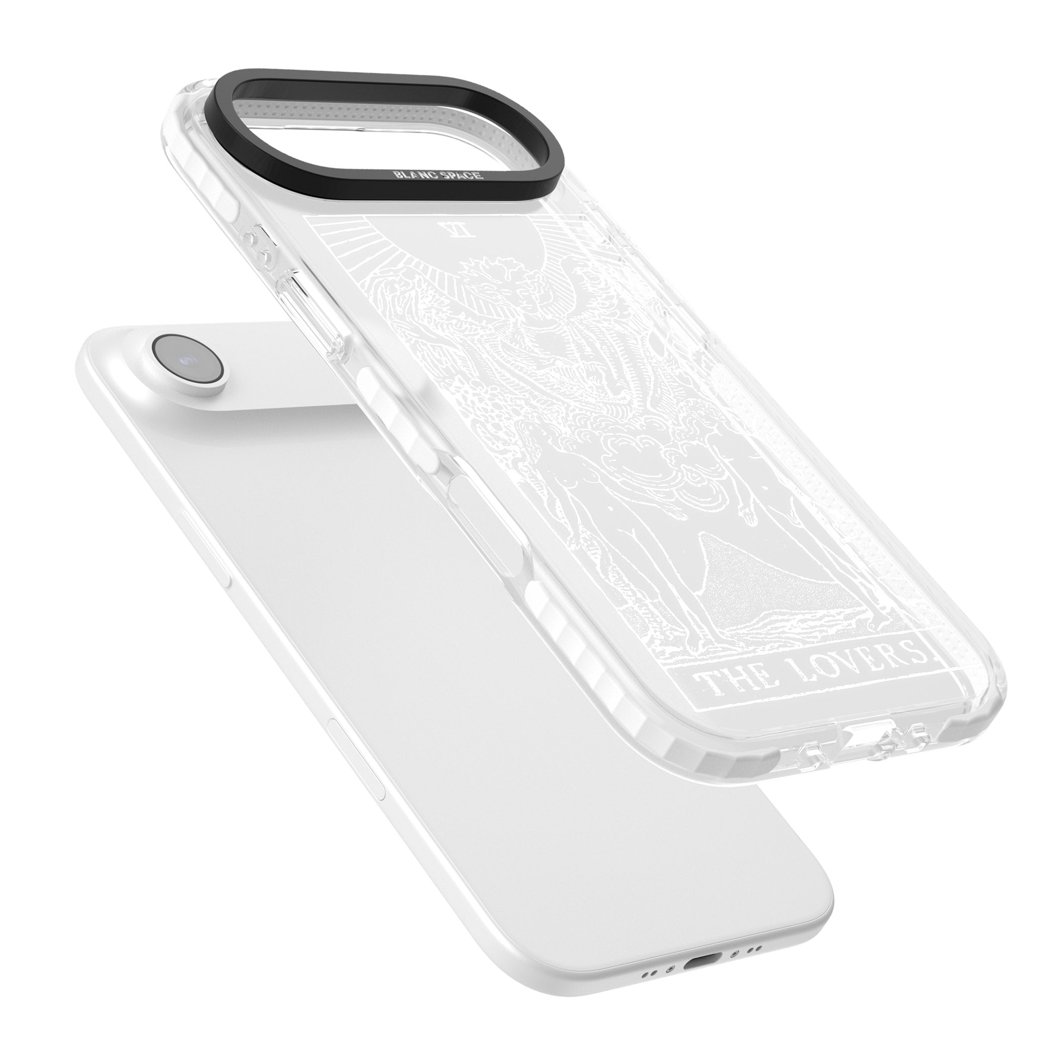 Personalised The Lovers Tarot Card (White) iPhone 17 Air Impact Clear Phone Case Colours