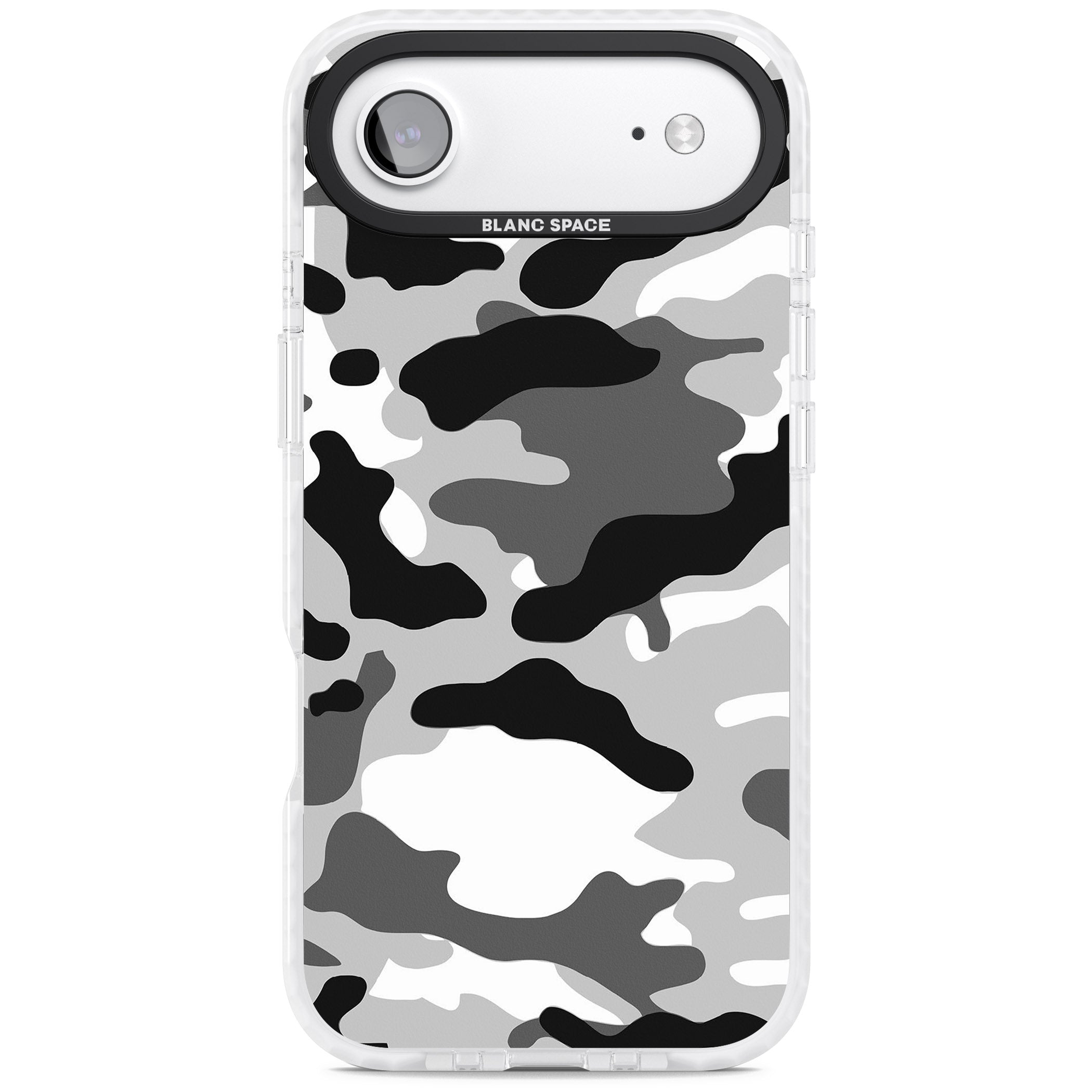 Grey Black Urban Camo iPhone 17 Air Impact Clear Phone Case