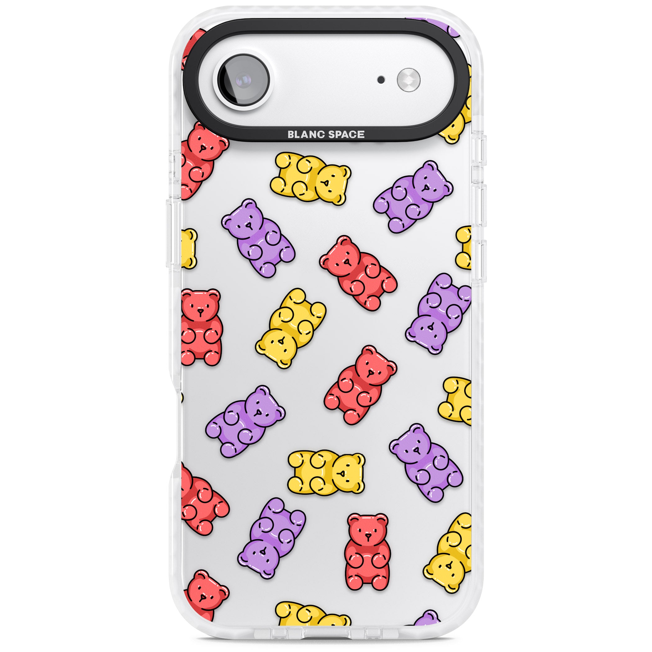 Gummy Bear Pattern iPhone 17 Air Impact Clear Phone Case