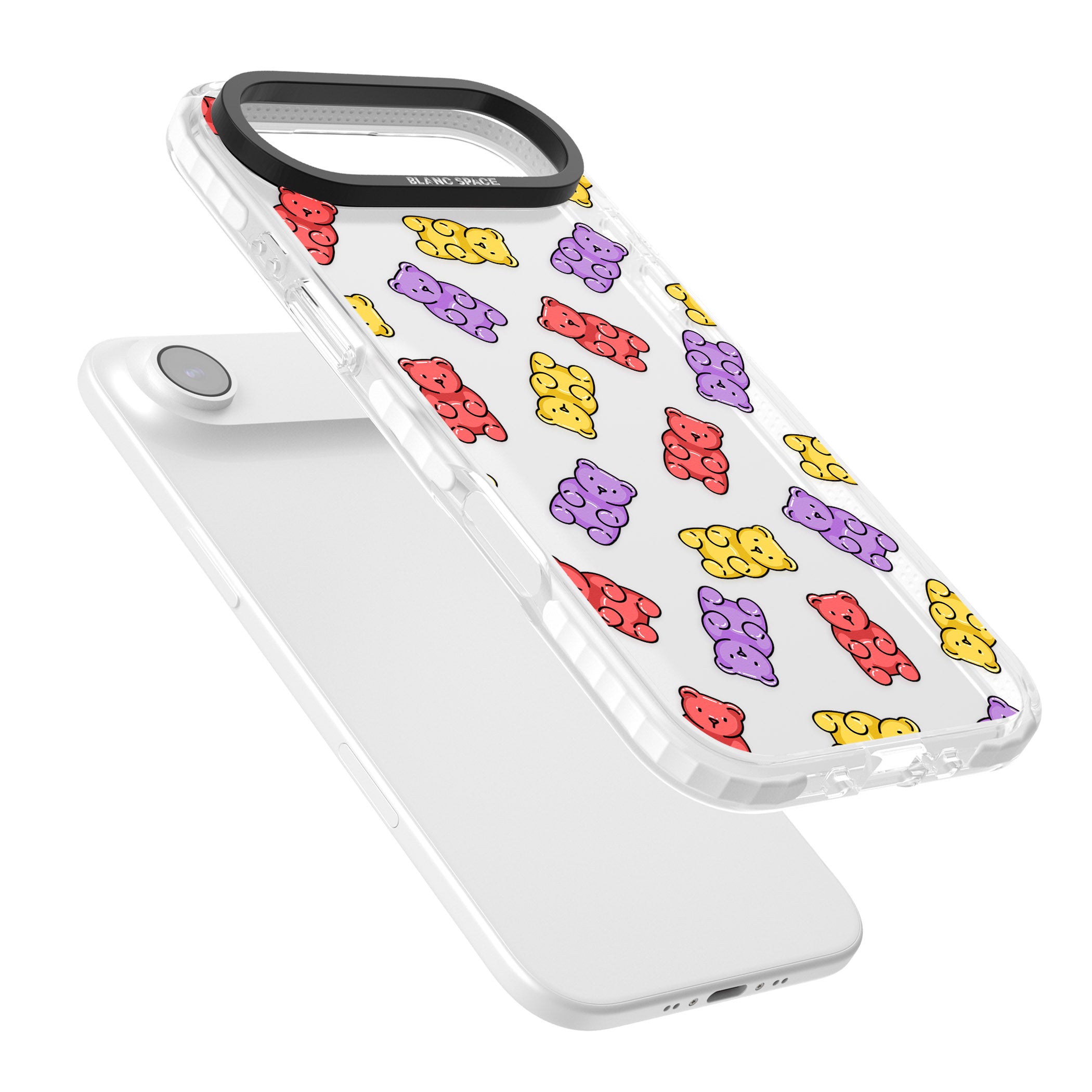 Gummy Bear Pattern iPhone 17 Air Impact Clear Phone Case Colours
