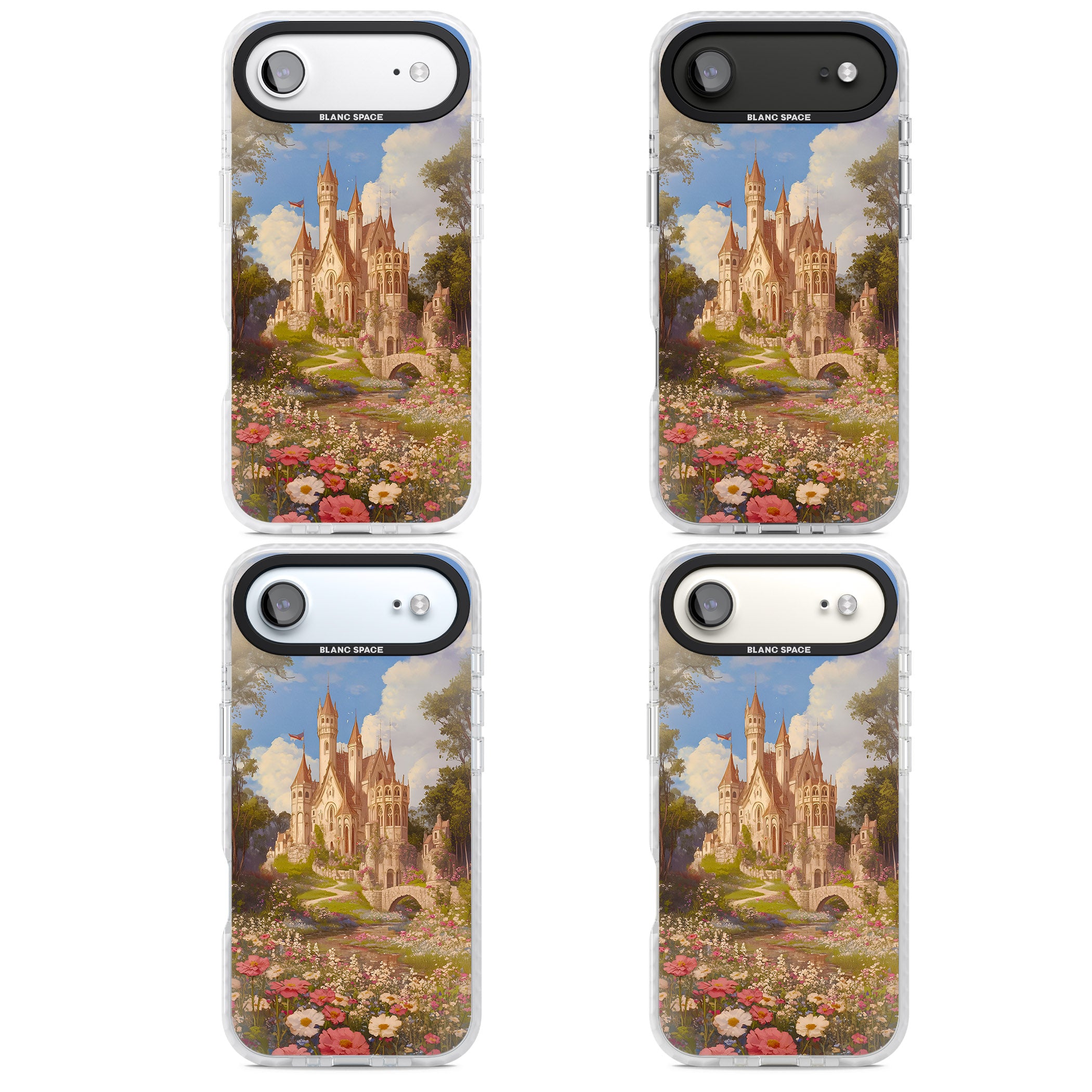 Castle Flower Fields iPhone 17 Air Impact Clear Phone Case APT Impact Protection