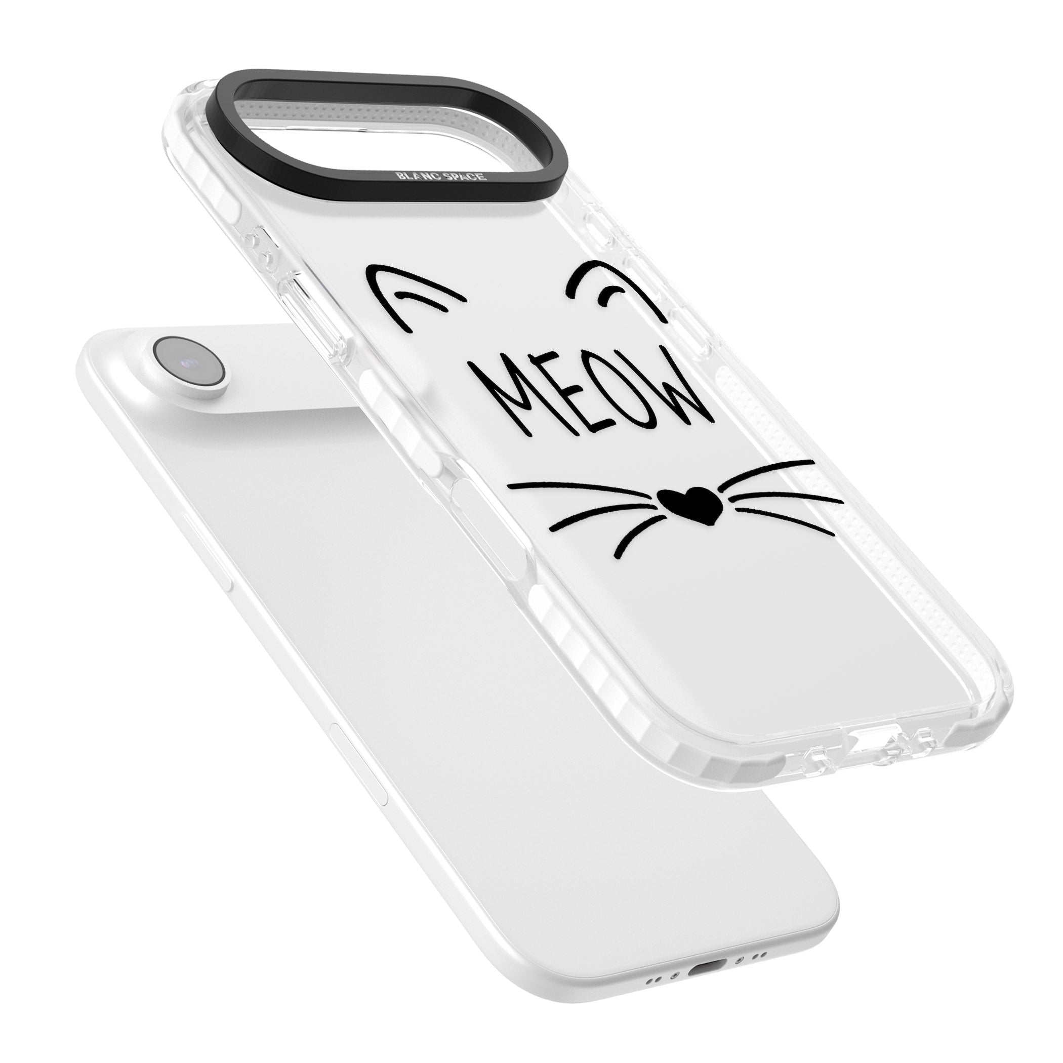 Cat Whiskers iPhone 17 Air Impact Clear Phone Case Colours