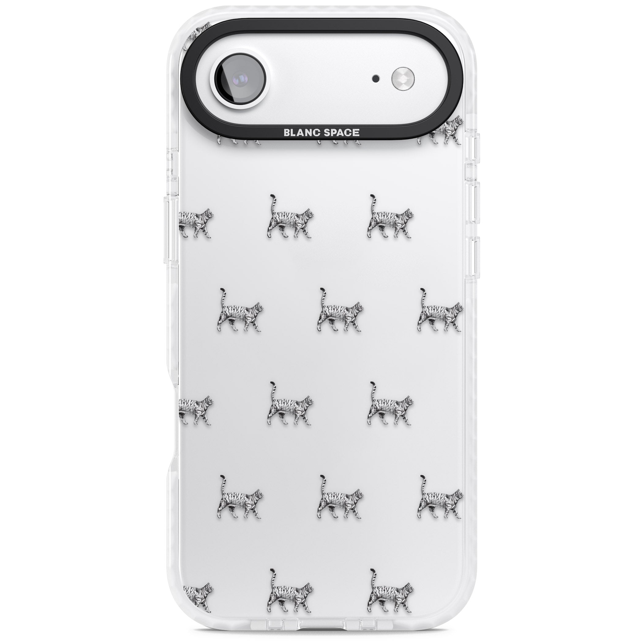 British Shorthair Cat Pattern iPhone 17 Air Impact Clear Phone Case