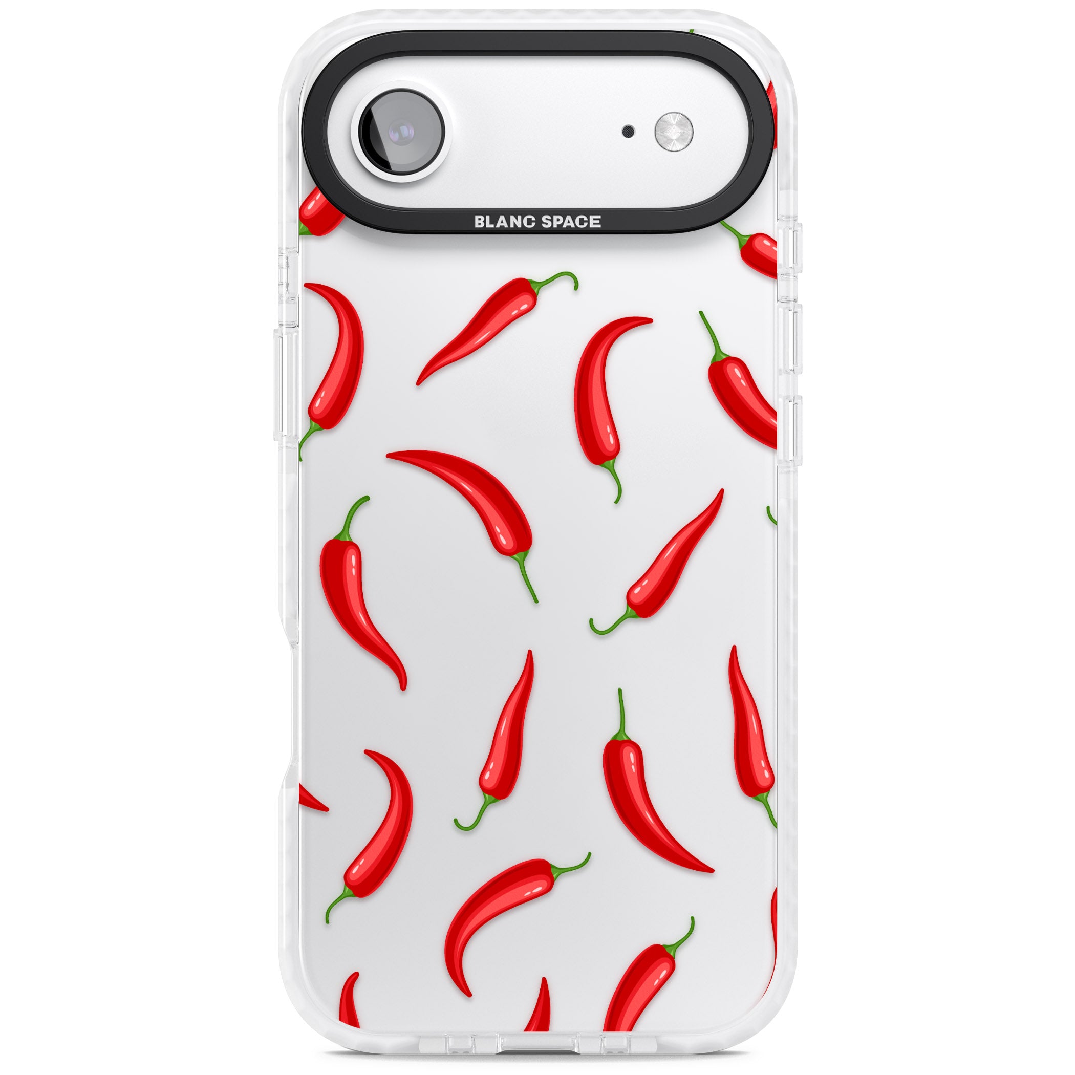 Chilli Pattern iPhone 17 Air Impact Clear Phone Case