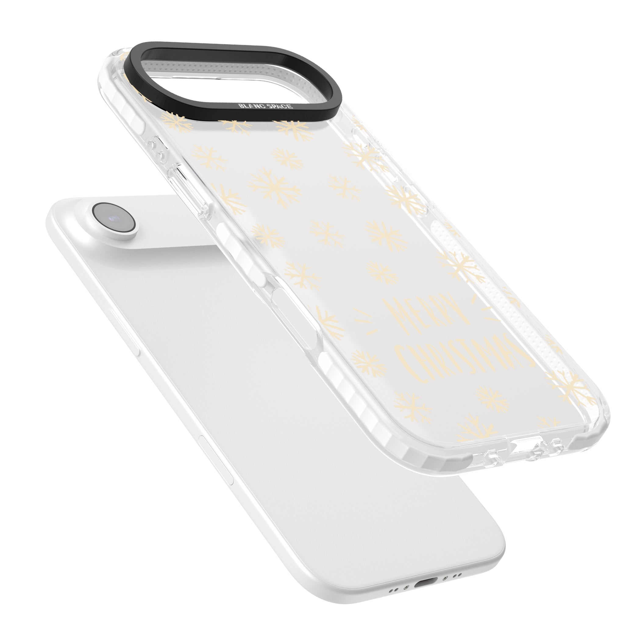 Christmas Snowflake Pattern iPhone 17 Air Impact Clear Phone Case Colours