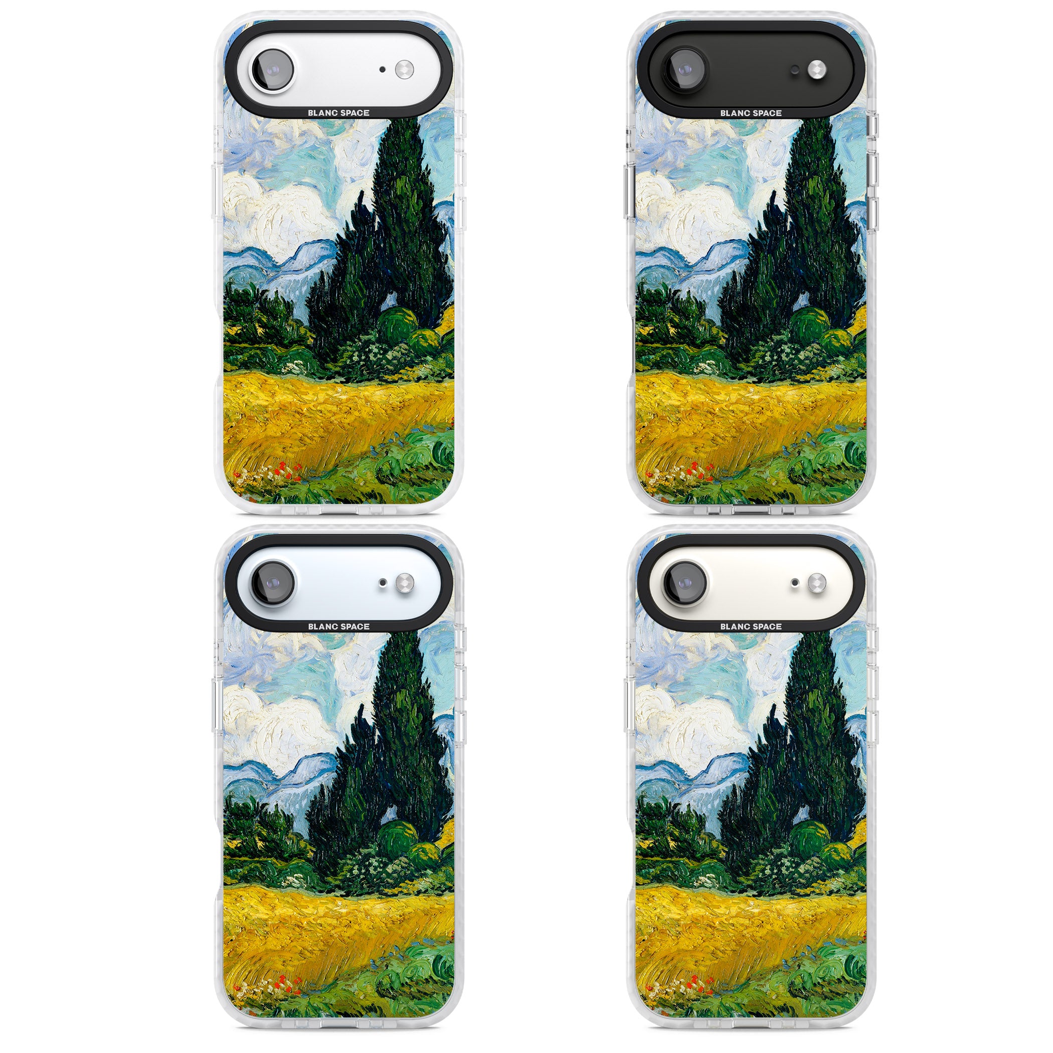 Wheat Field With Cypresses By Vincent Van Gogh iPhone 17 Air Impact Clear Phone Case APT Impact Protection