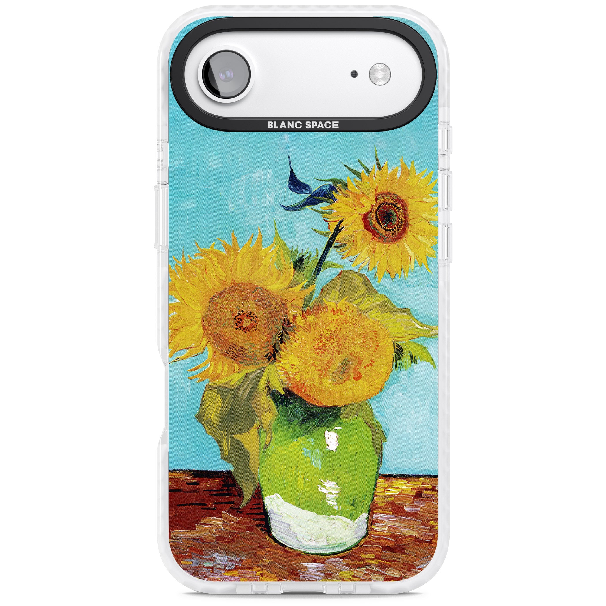 Vase With Three Sunflowers iPhone 17 Air Impact Clear Phone Case