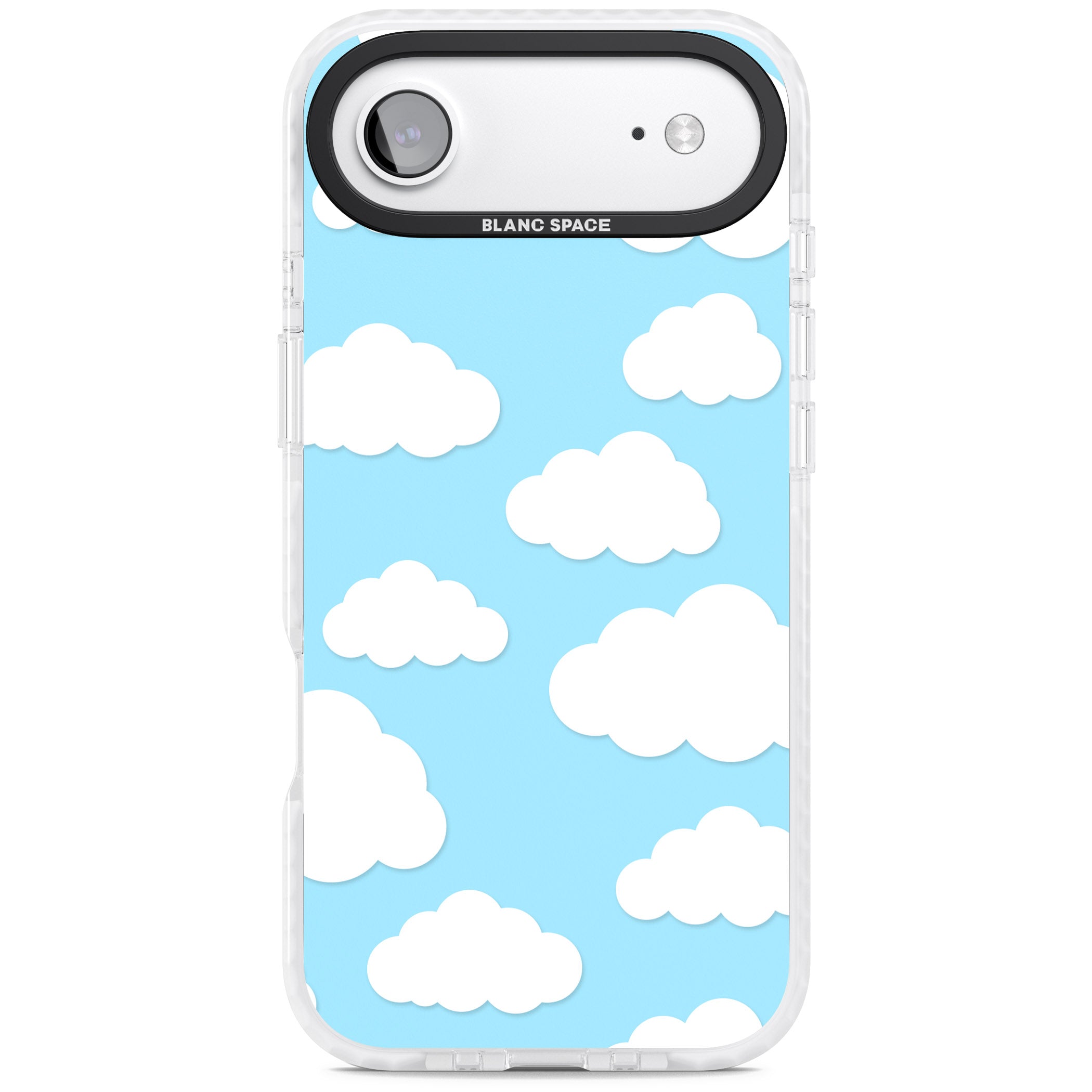 Blue Sky & Clouds Pattern iPhone 17 Air Impact Clear Phone Case