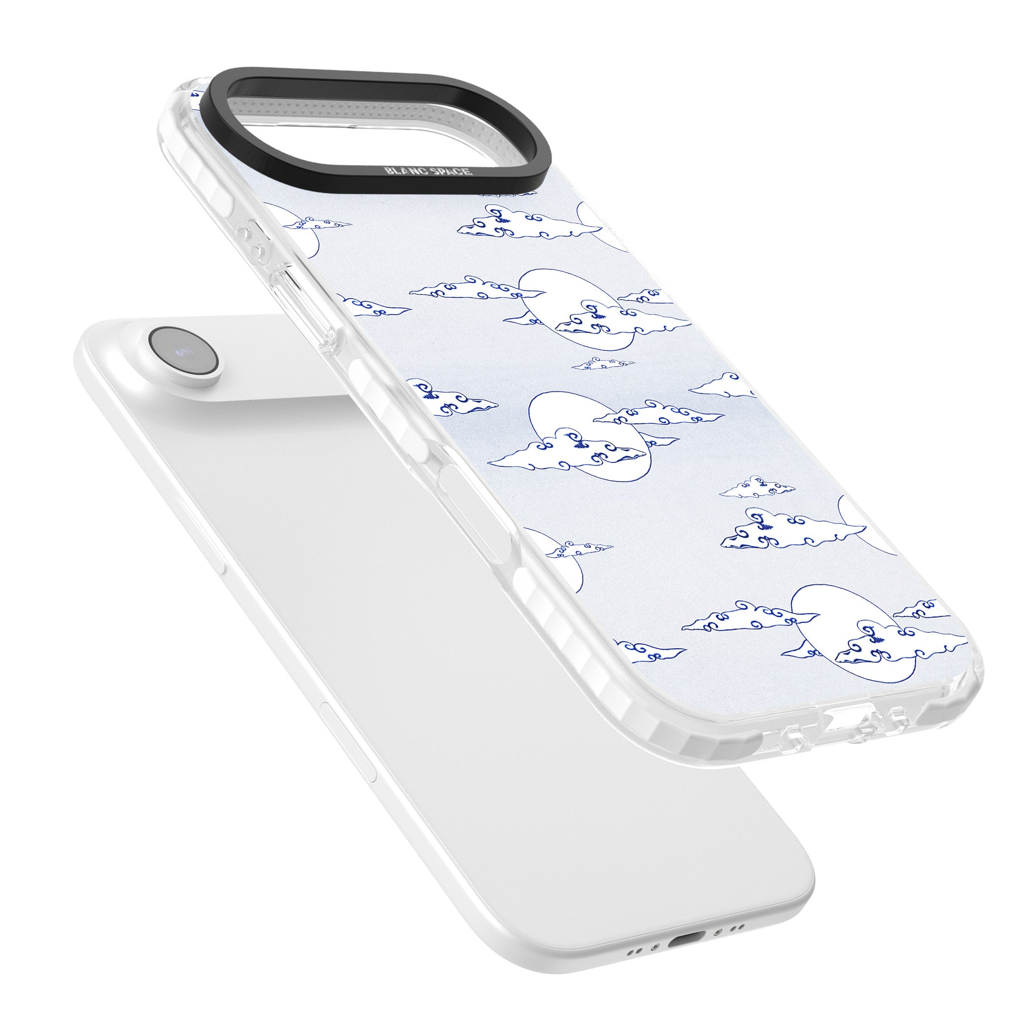 Moon & Clouds iPhone 17 Air Impact Clear Phone Case Colours