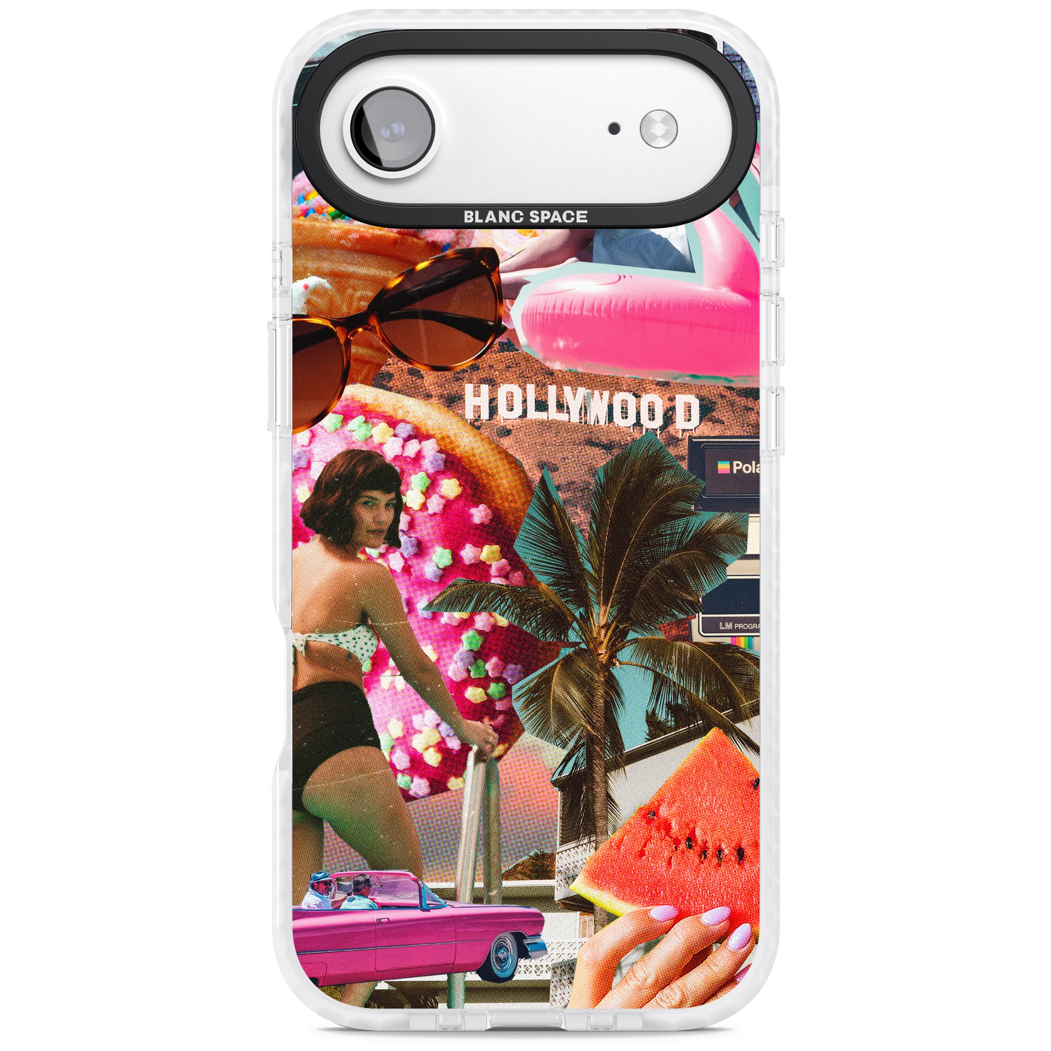 Hollywood Retro Collage iPhone 17 Air Impact Clear Phone Case