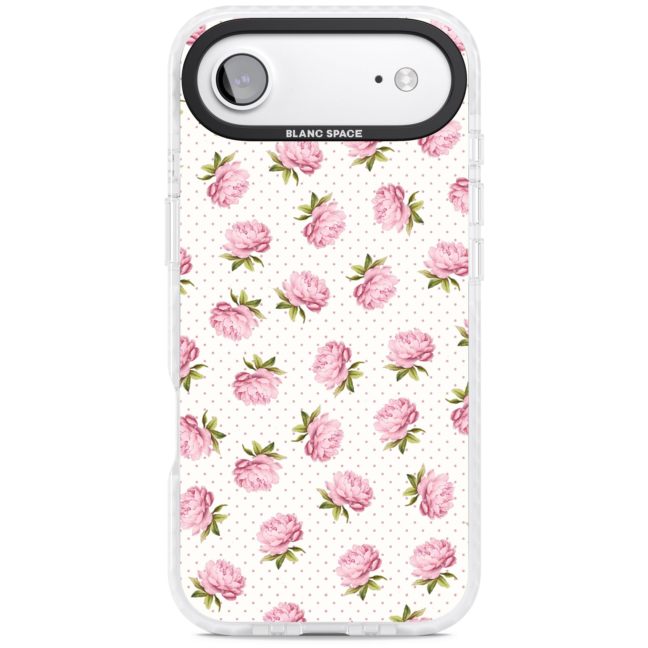 Soft Peonies iPhone 17 Air Impact Clear Phone Case
