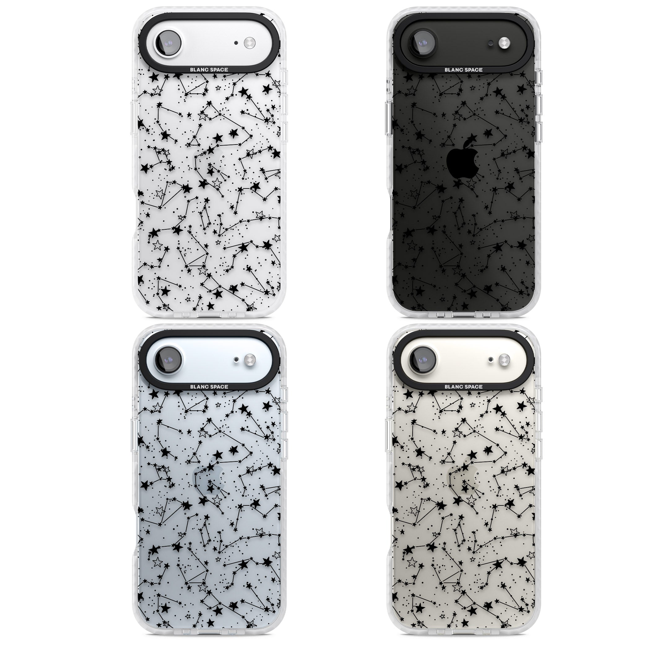 Midnight Constellations iPhone 17 Air Impact Clear Phone Case APT Impact Protection