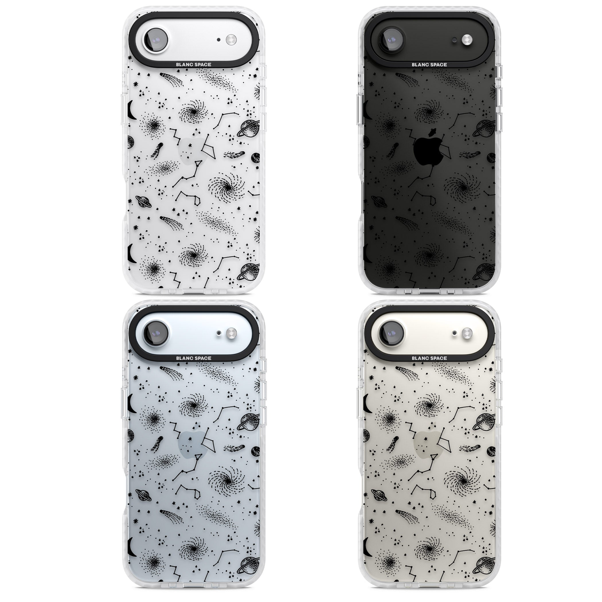 Galactic Sketch iPhone 17 Air Impact Clear Phone Case APT Impact Protection