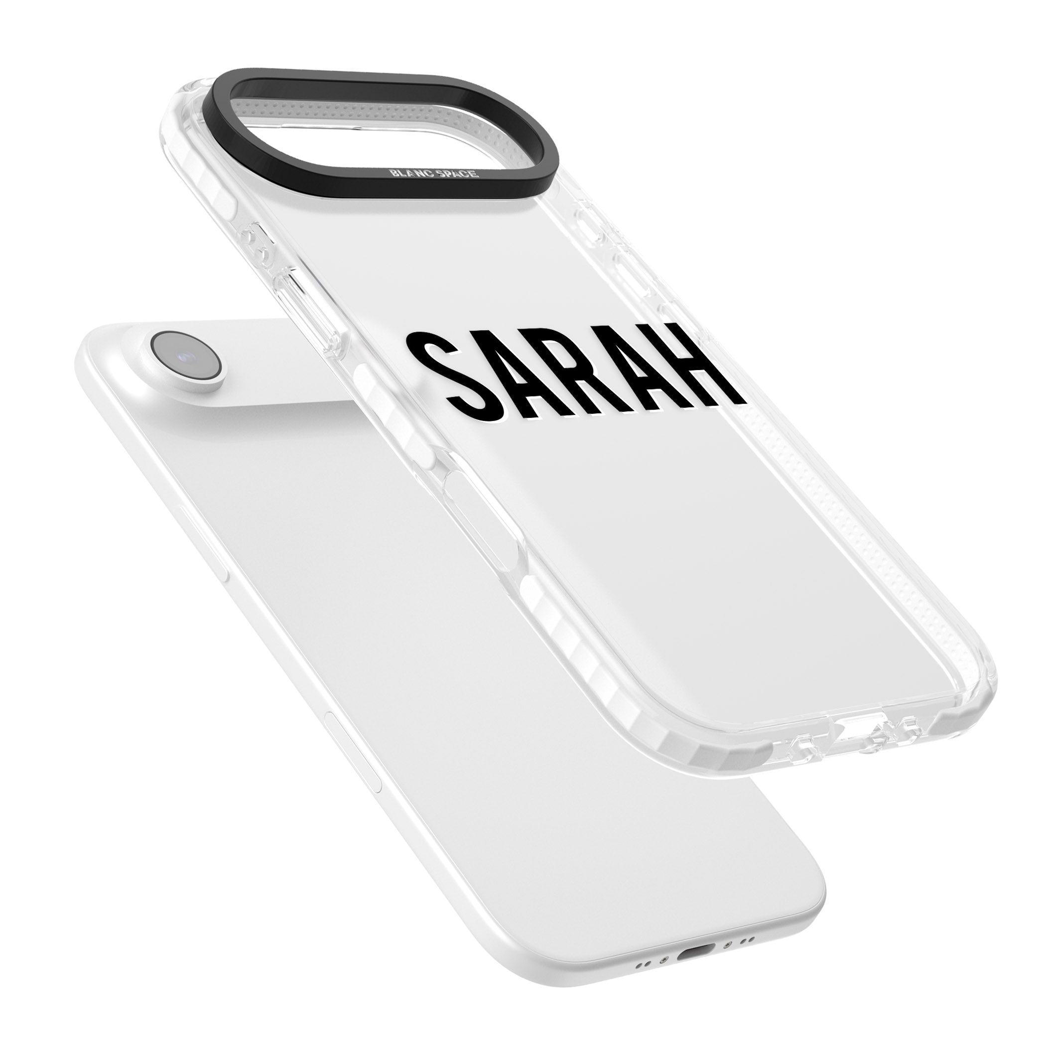 Personalised Clear Name iPhone 17 Air Impact Clear Phone Case Colours