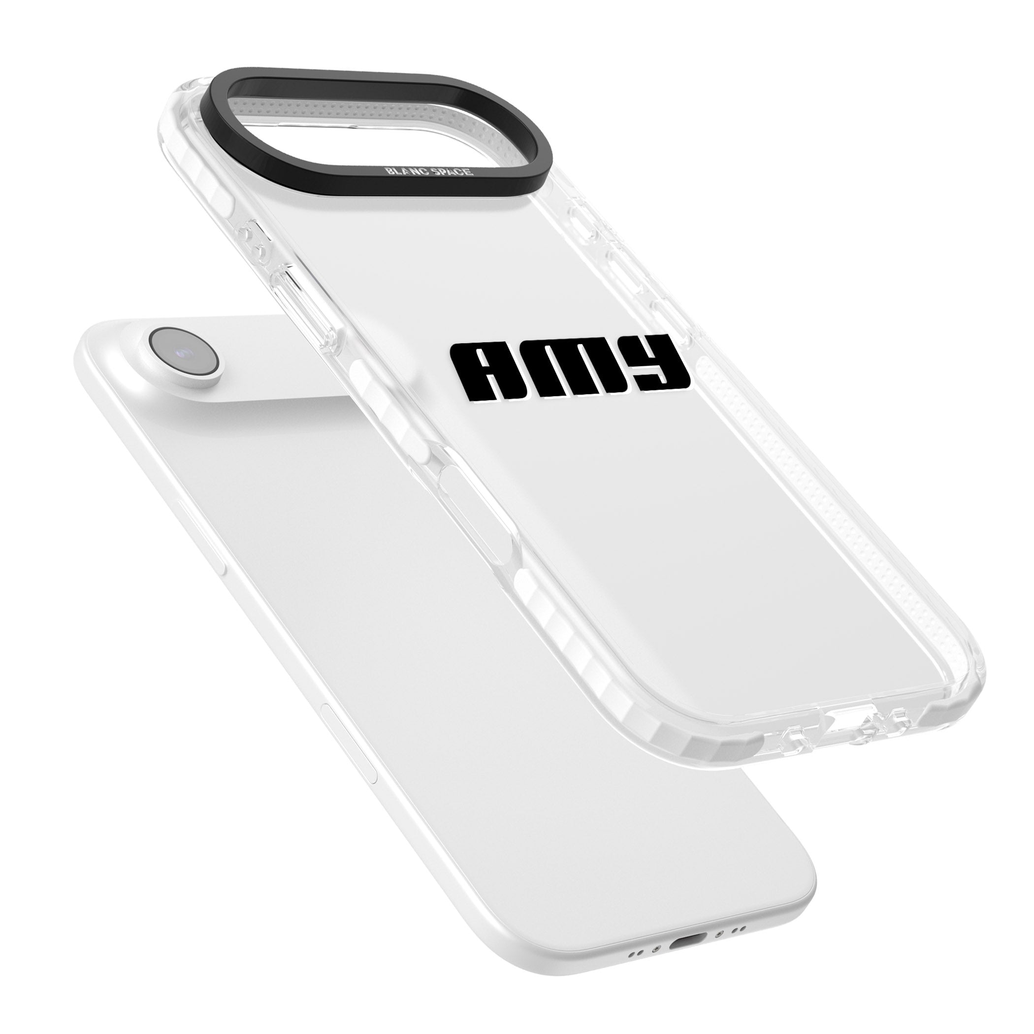 Personalised Bold Name iPhone 17 Air Impact Clear Phone Case Colours