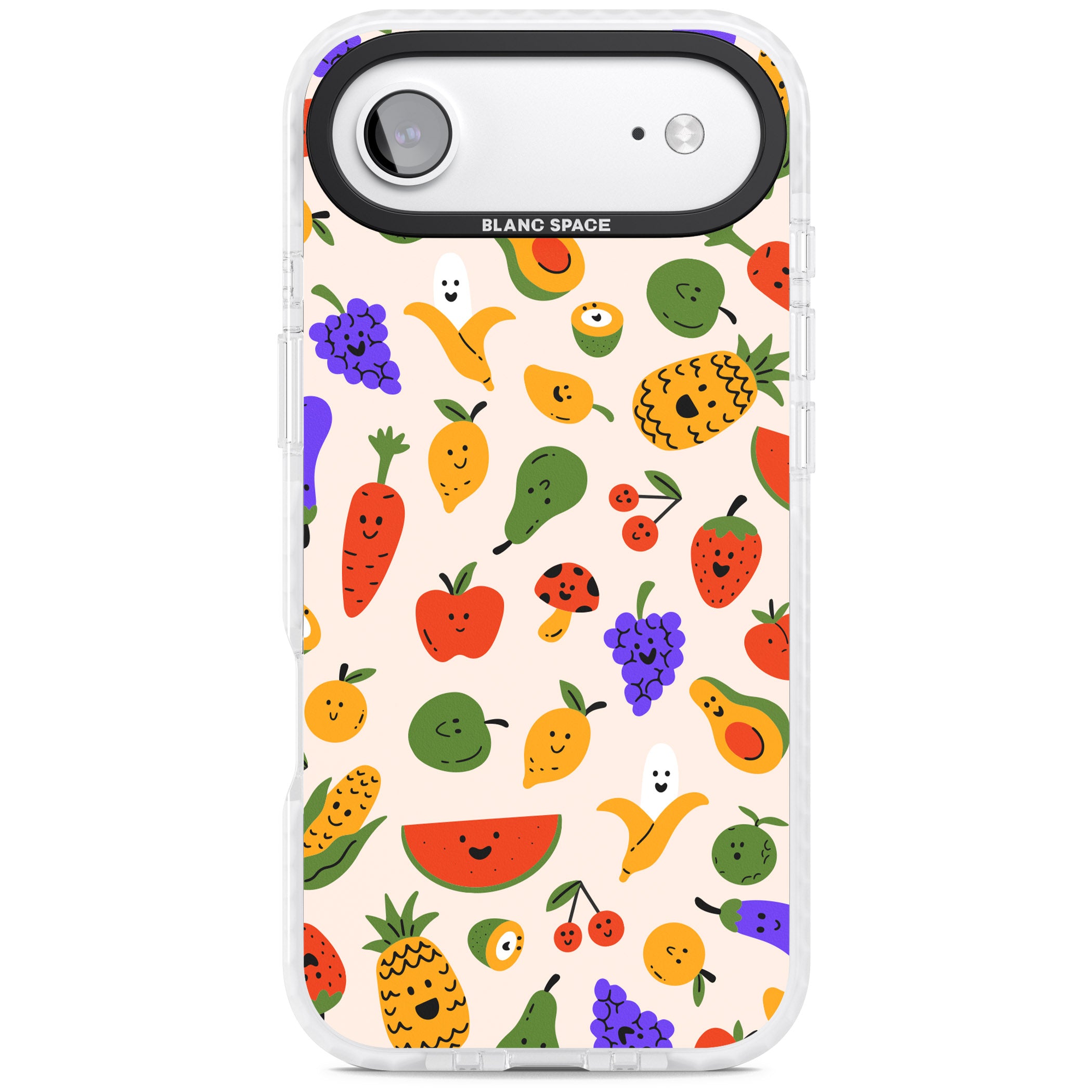 Kawaii Fruit iPhone 17 Air Impact Clear Phone Case