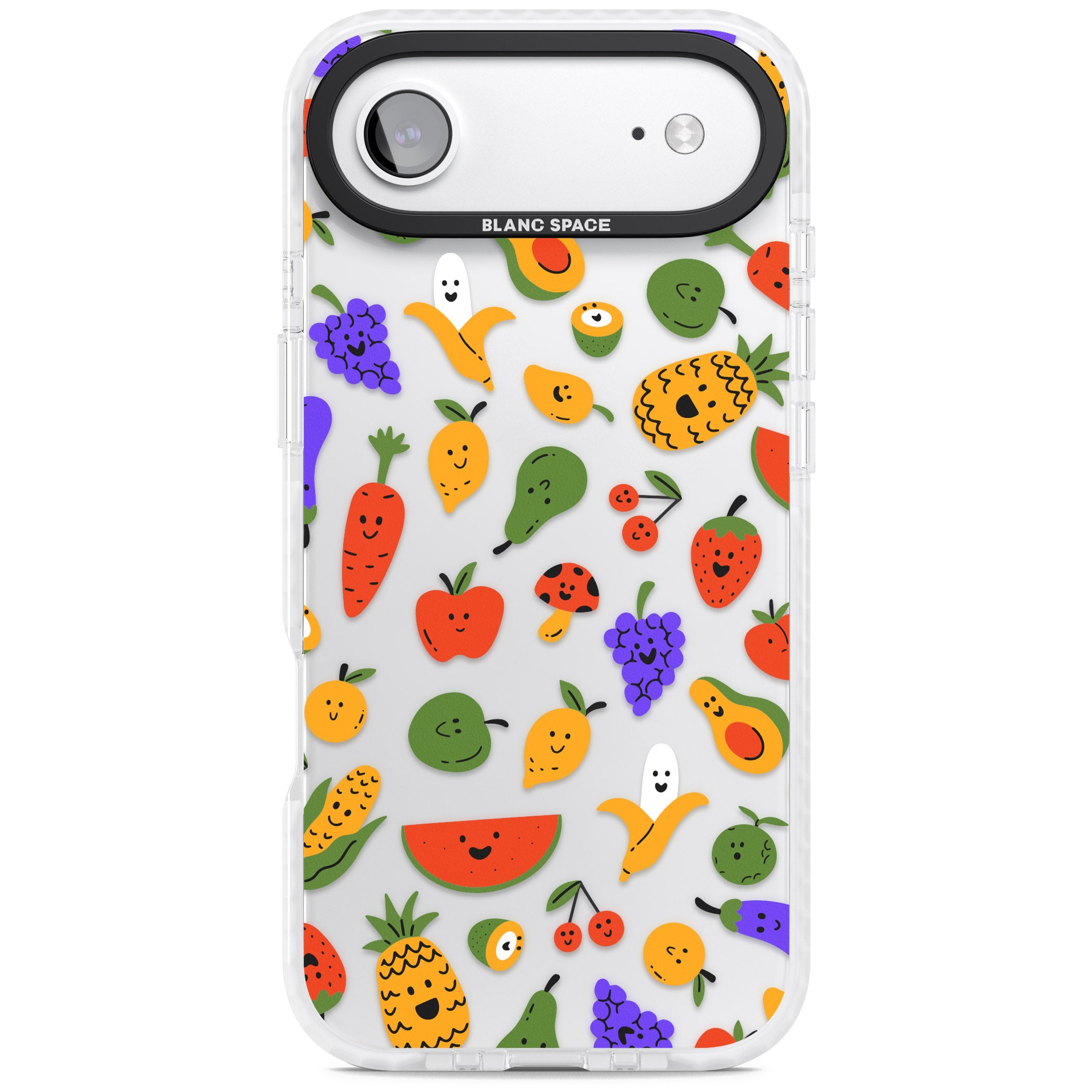 Playful Fruit Kawaii iPhone 17 Air Impact Clear Phone Case