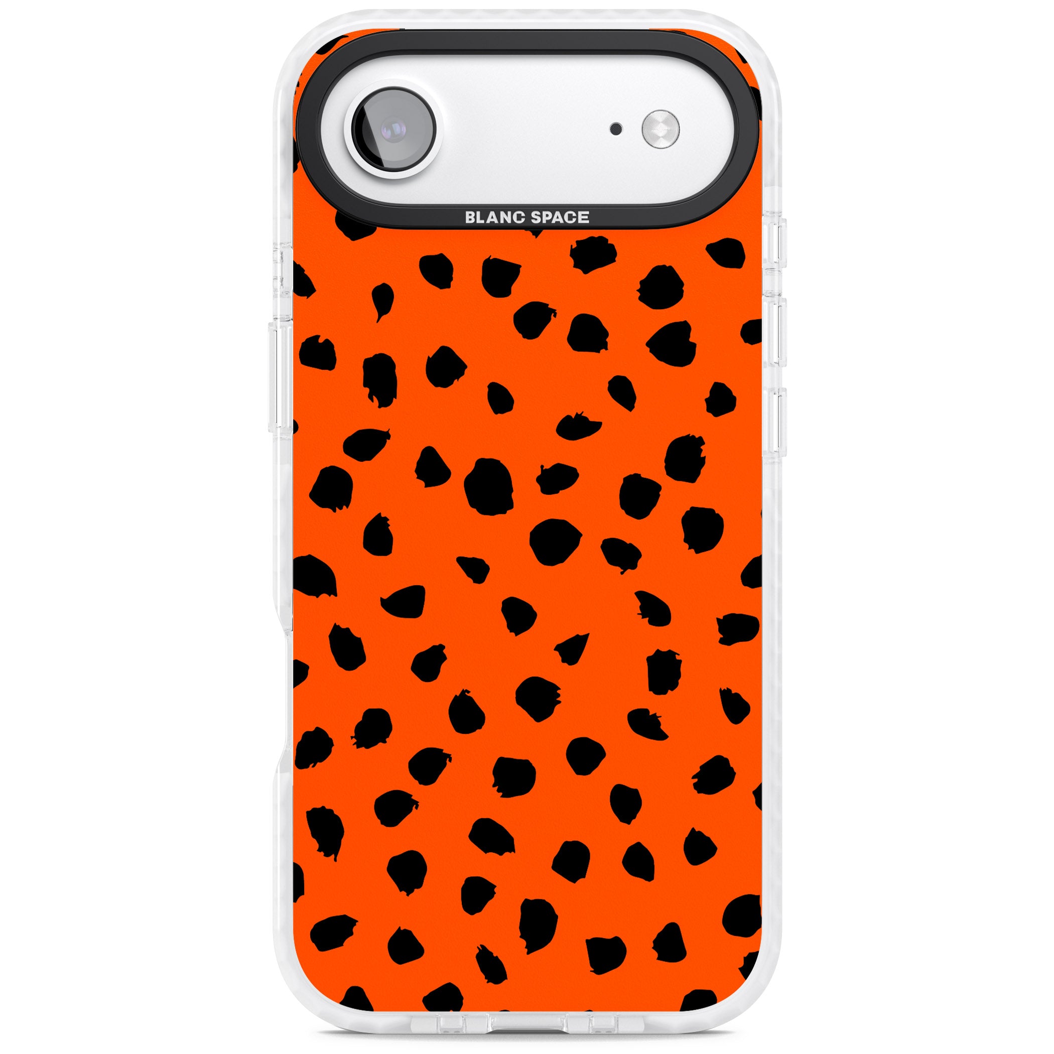 Bold Red Spot Print iPhone 17 Air Impact Clear Phone Case