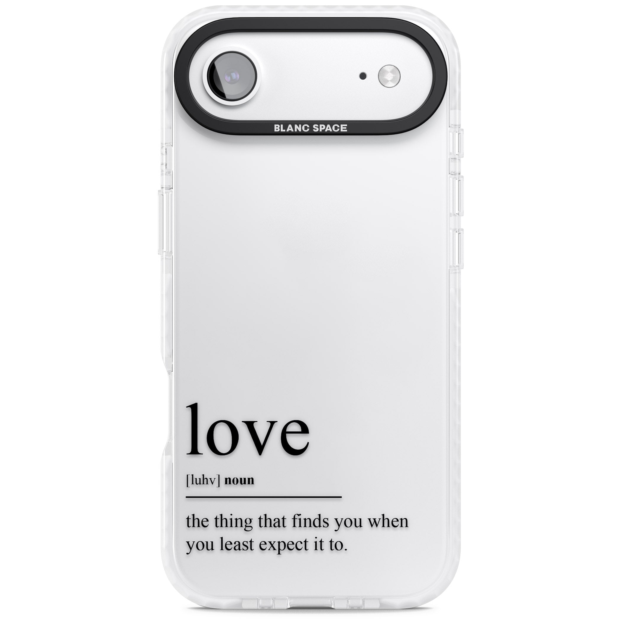 Love iPhone 17 Air Impact Clear Phone Case