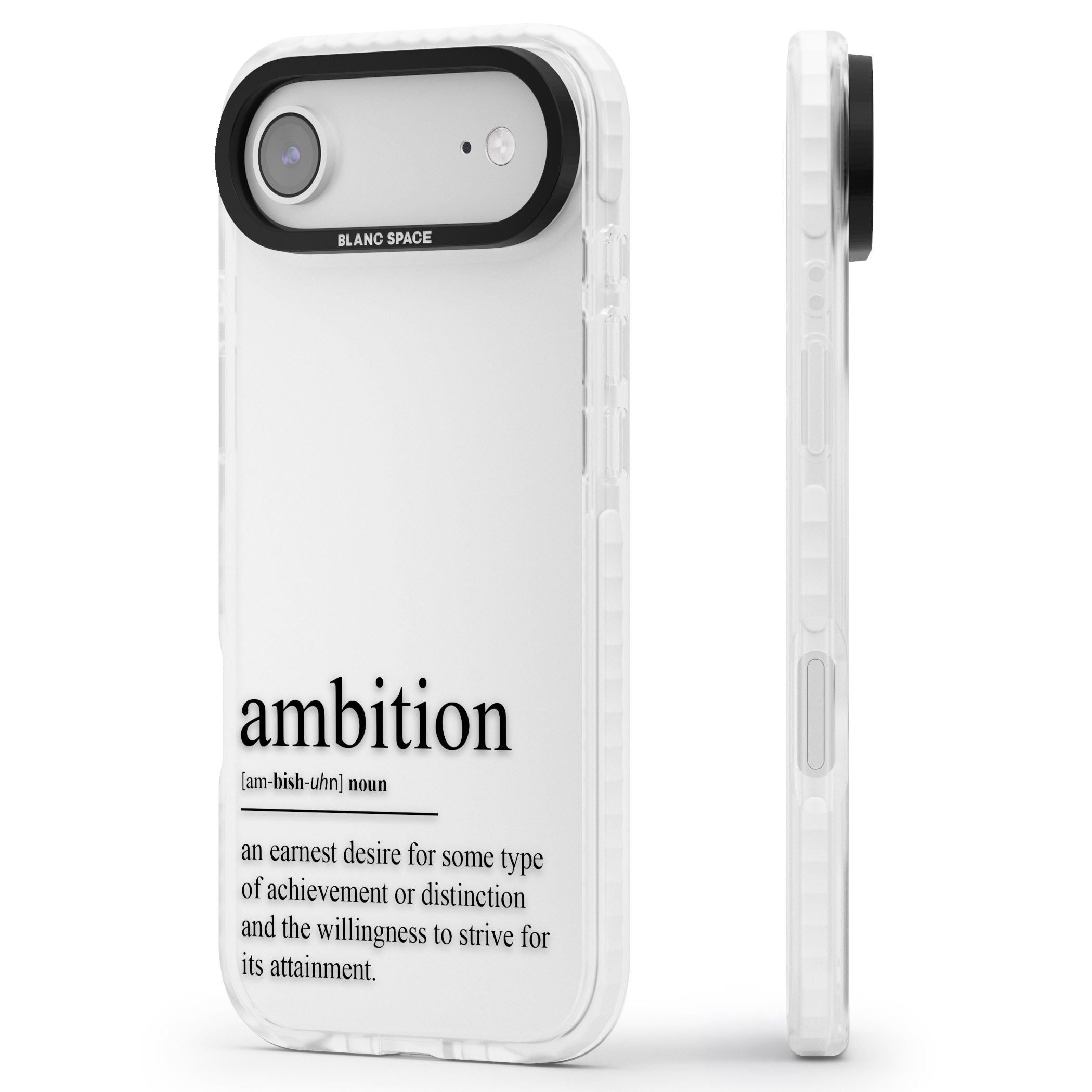 Ambition iPhone 17 Air Impact Clear Phone Case Side Profile
