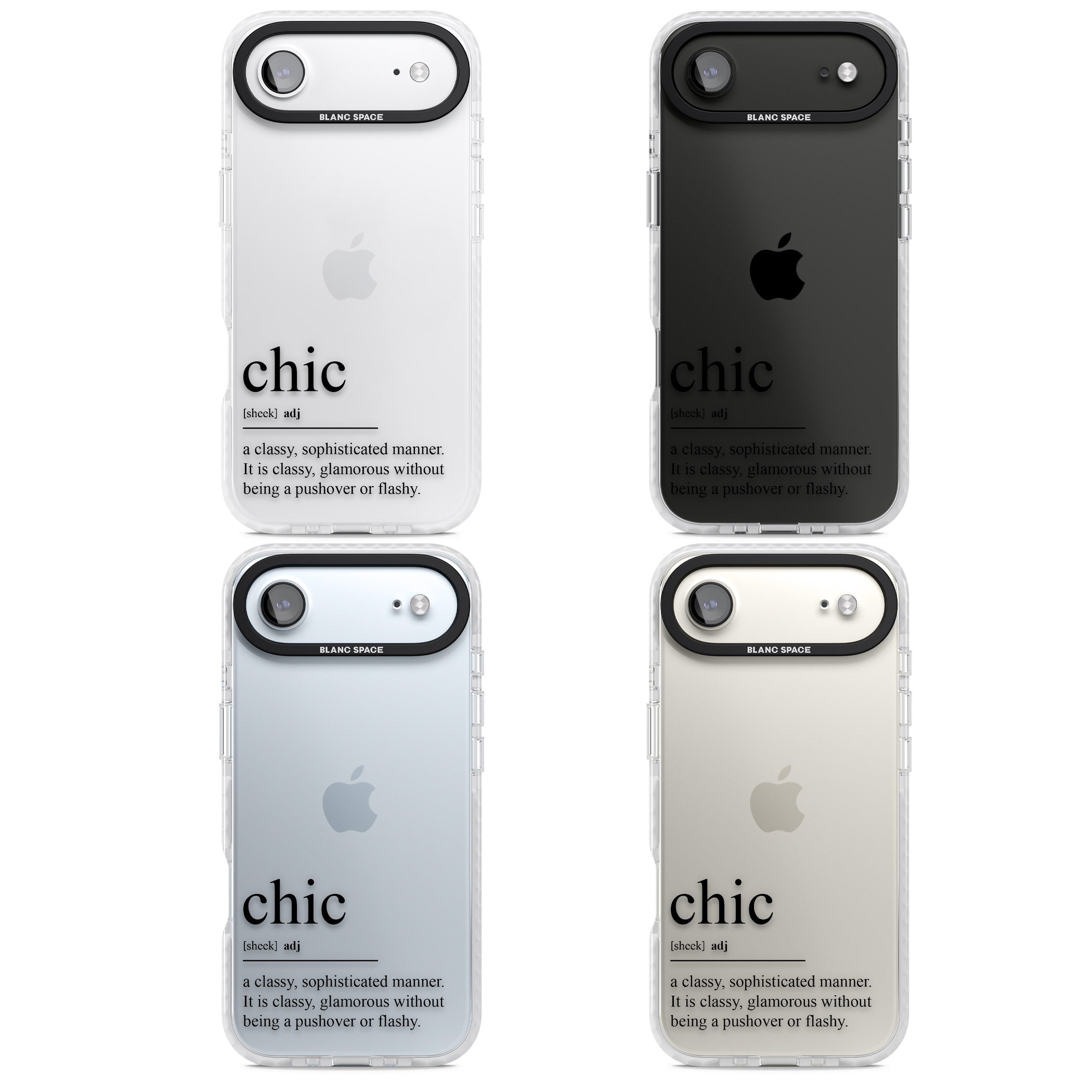 Chic iPhone 17 Air Impact Clear Phone Case APT Impact Protection