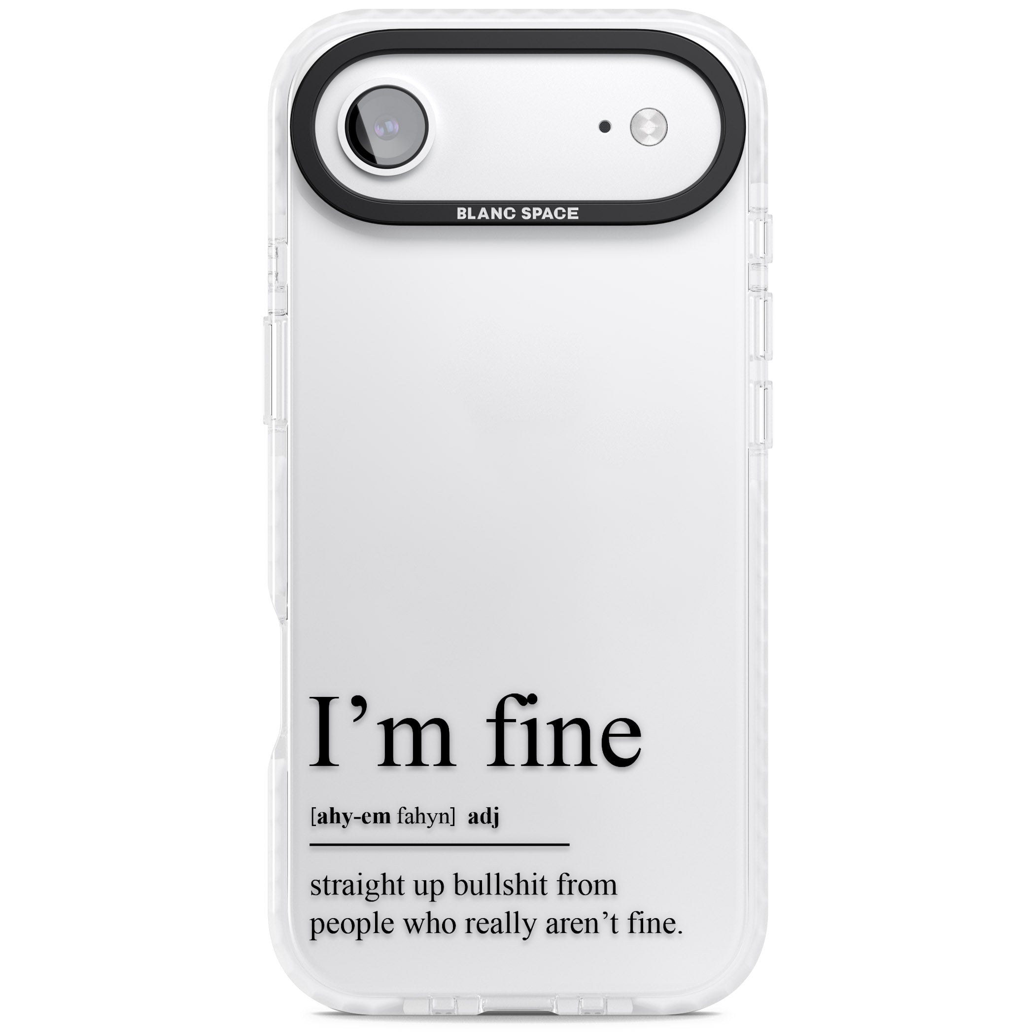Im Fine iPhone 17 Air Impact Clear Phone Case