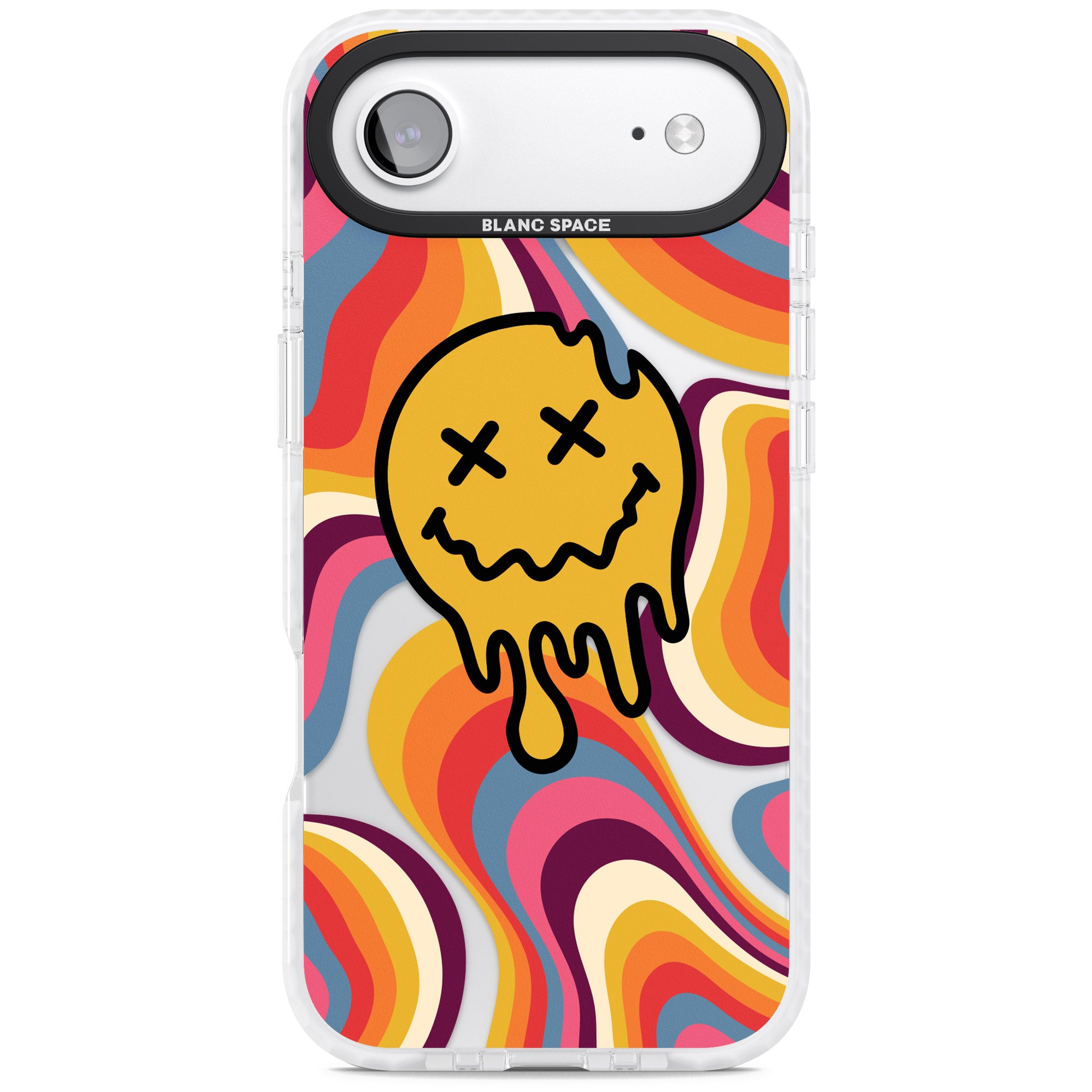 Trippy Face Melt iPhone 17 Air Impact Clear Phone Case