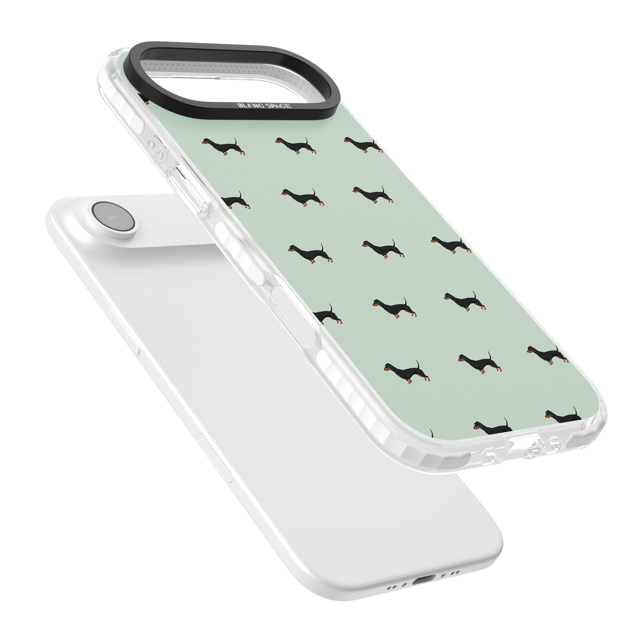 Dachshund Dog Pattern iPhone 17 Air Impact Clear Phone Case Colours