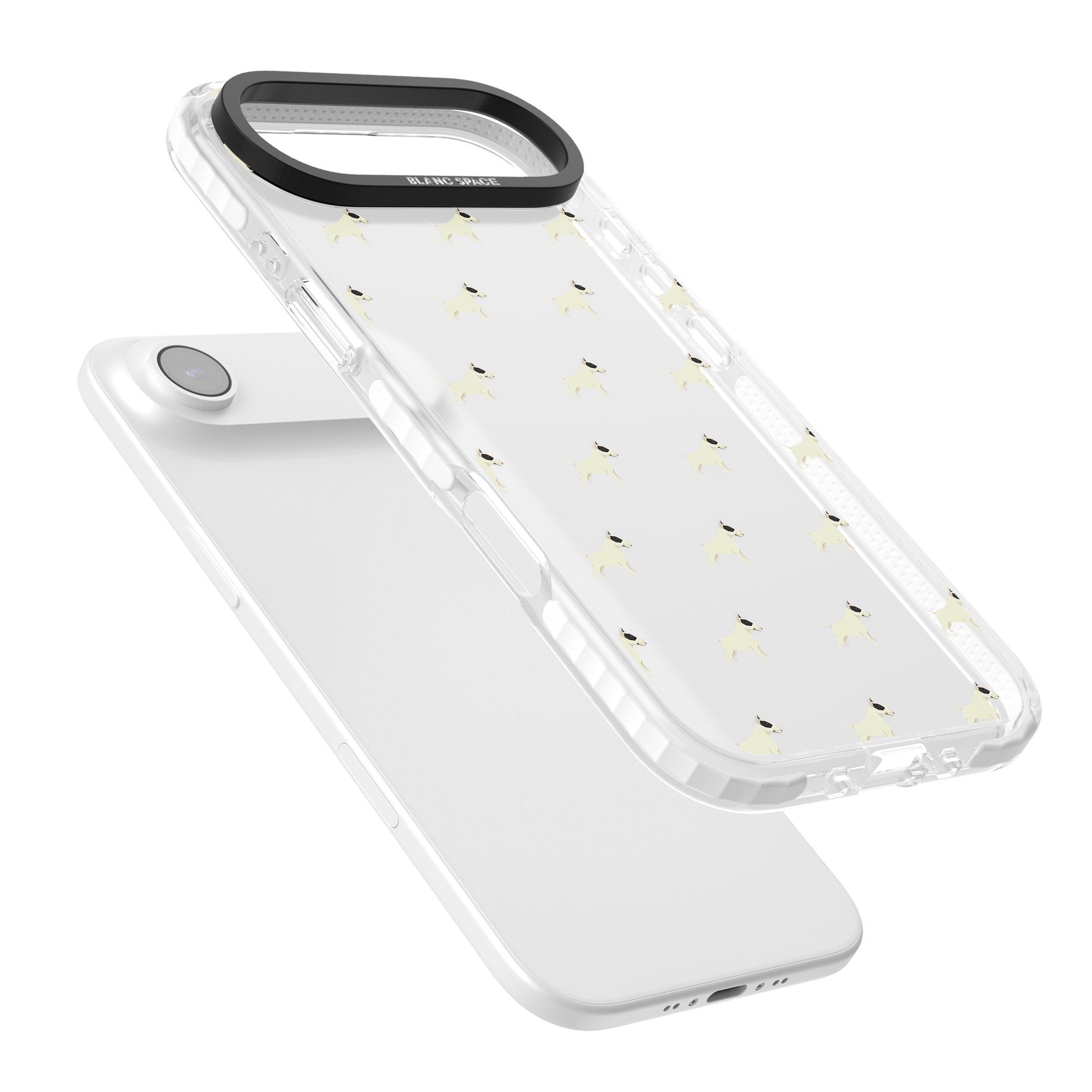 Bull Terrier Pattern iPhone 17 Air Impact Clear Phone Case Colours