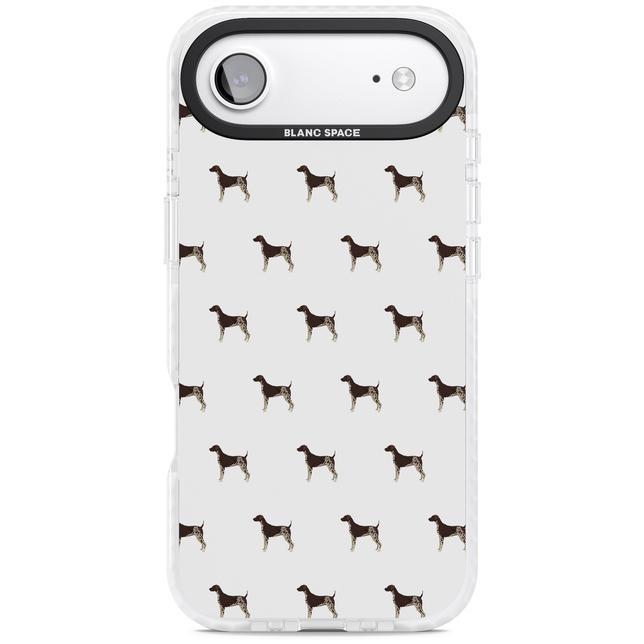 German Shorthaired Pointer Pattern iPhone 17 Air Impact Clear Phone Case