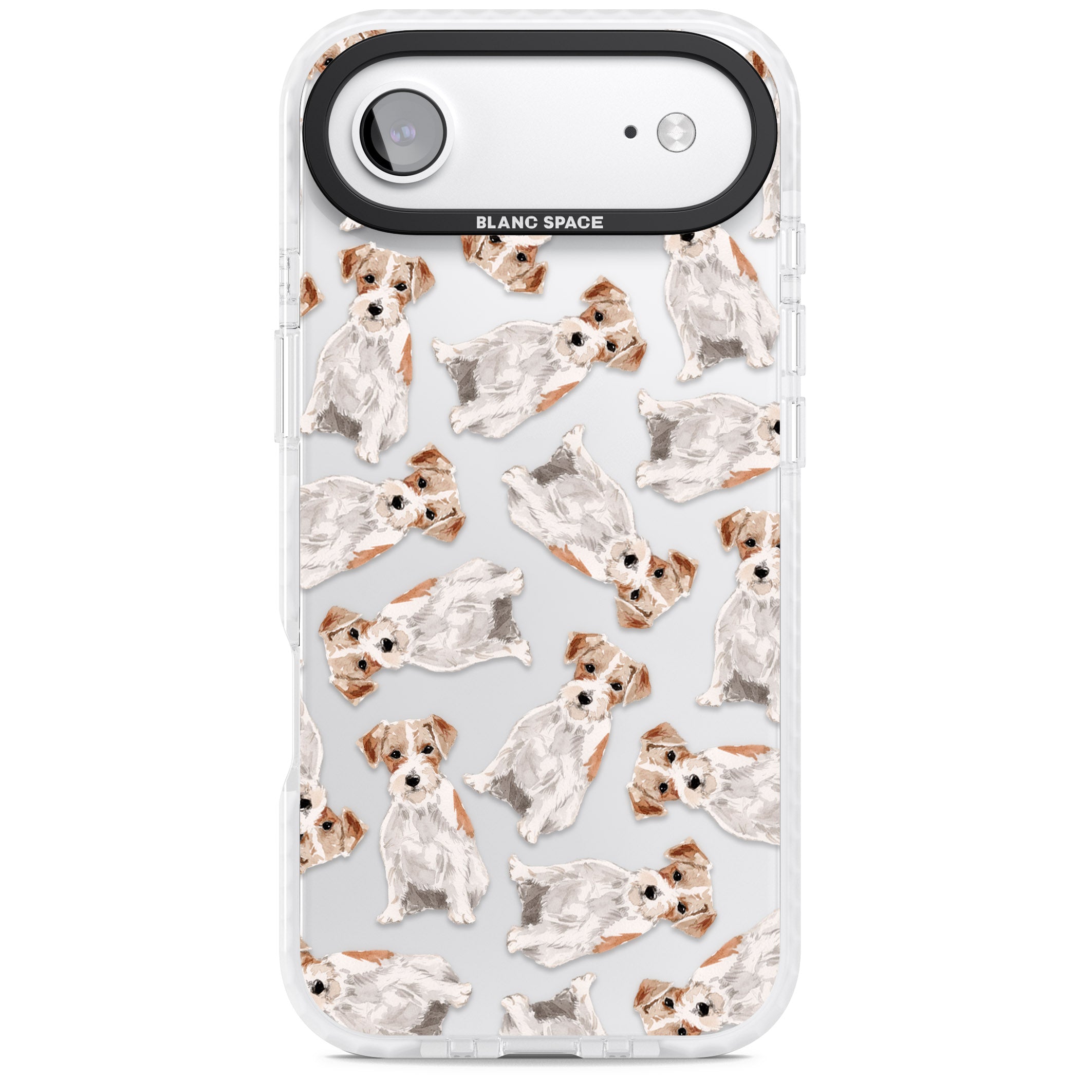 Whimsical Wirehaired Jack Russell iPhone 17 Air Impact Clear Phone Case
