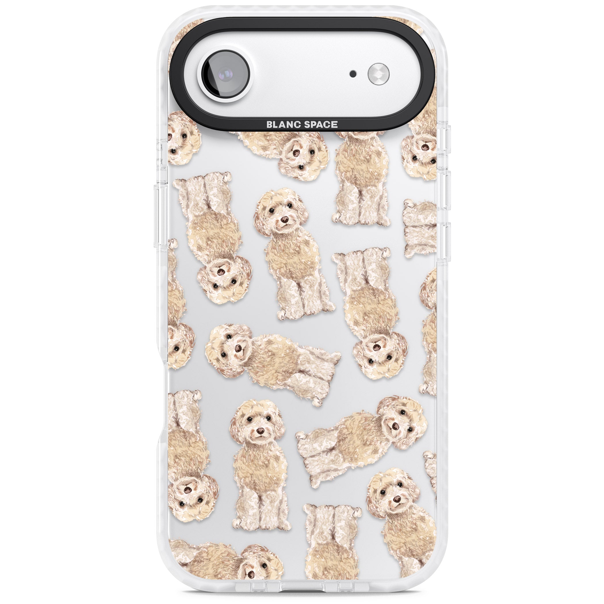 Cockapoo Patterned iPhone 17 Air Impact Clear Phone Case