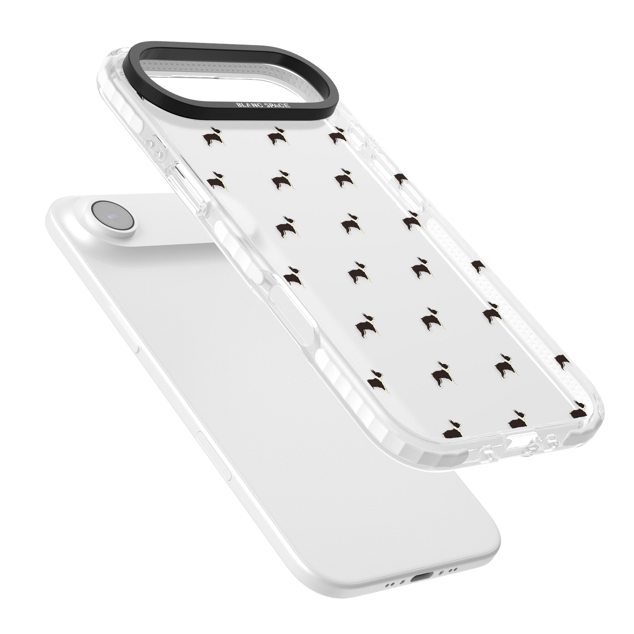 Boston Terrier Pattern iPhone 17 Air Impact Clear Phone Case Colours