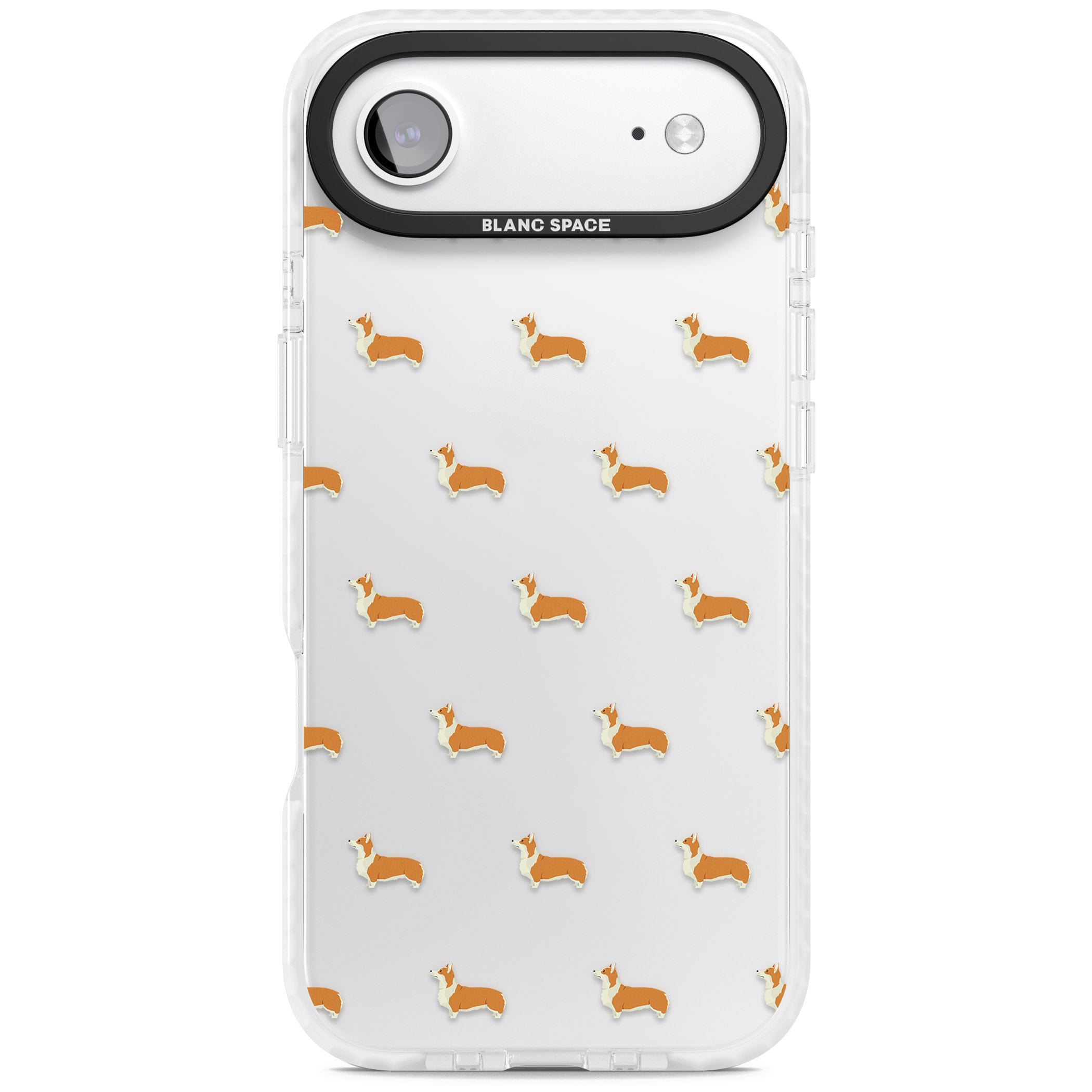 Pembroke Welsh Corgi Pattern iPhone 17 Air Impact Clear Phone Case