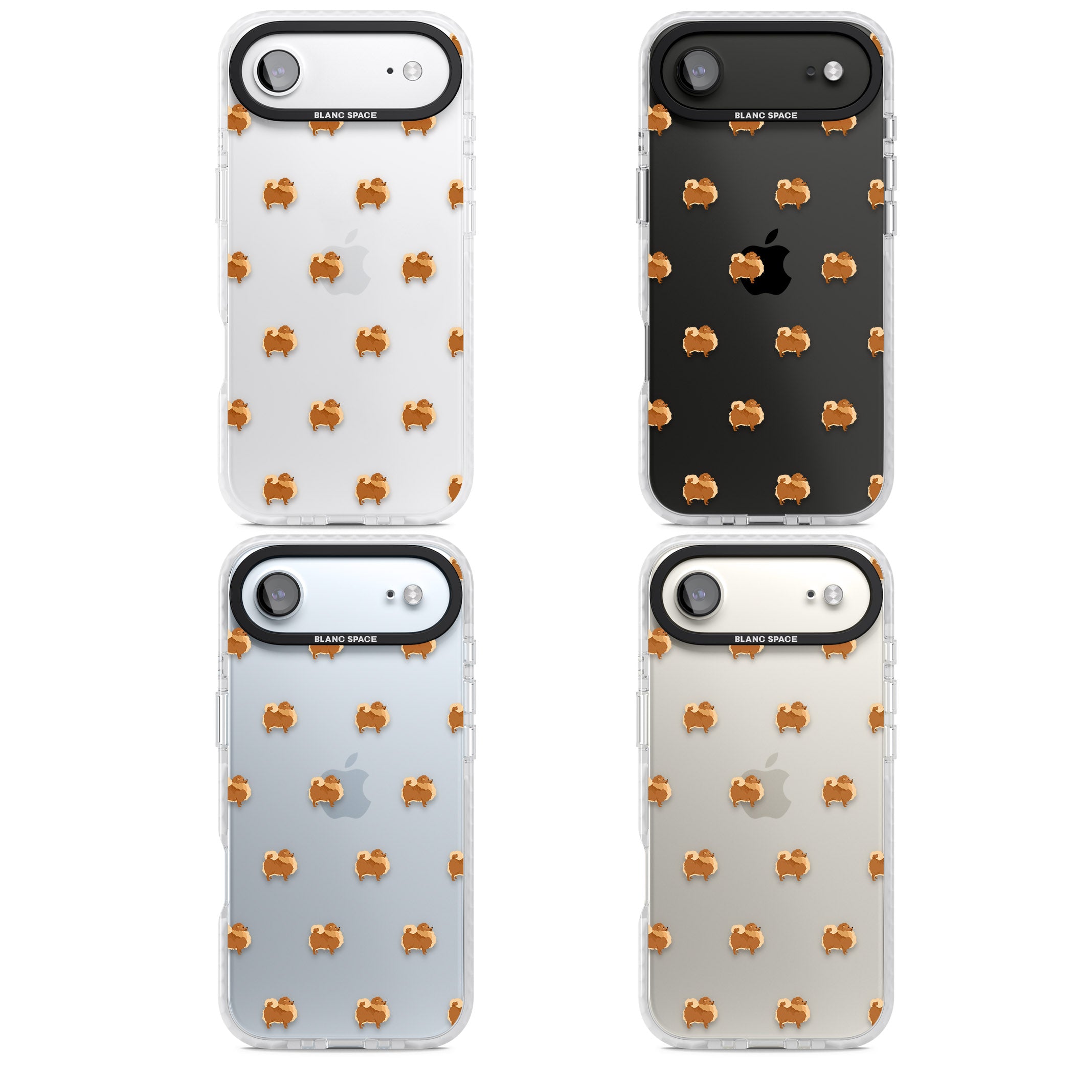 Pomeranian Delight iPhone 17 Air Impact Clear Phone Case APT Impact Protection