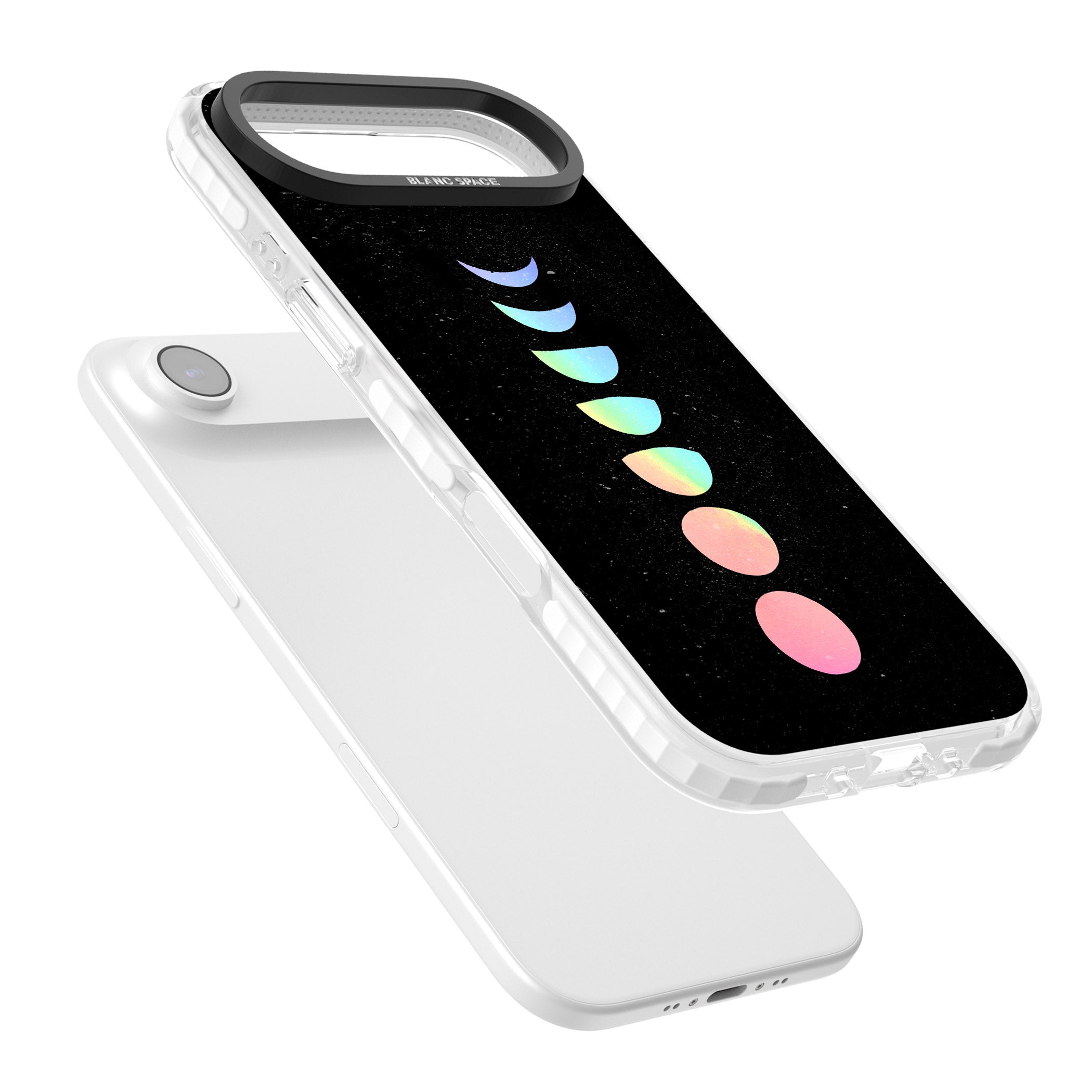 Pastel Moon Phases iPhone 17 Air Impact Clear Phone Case Colours