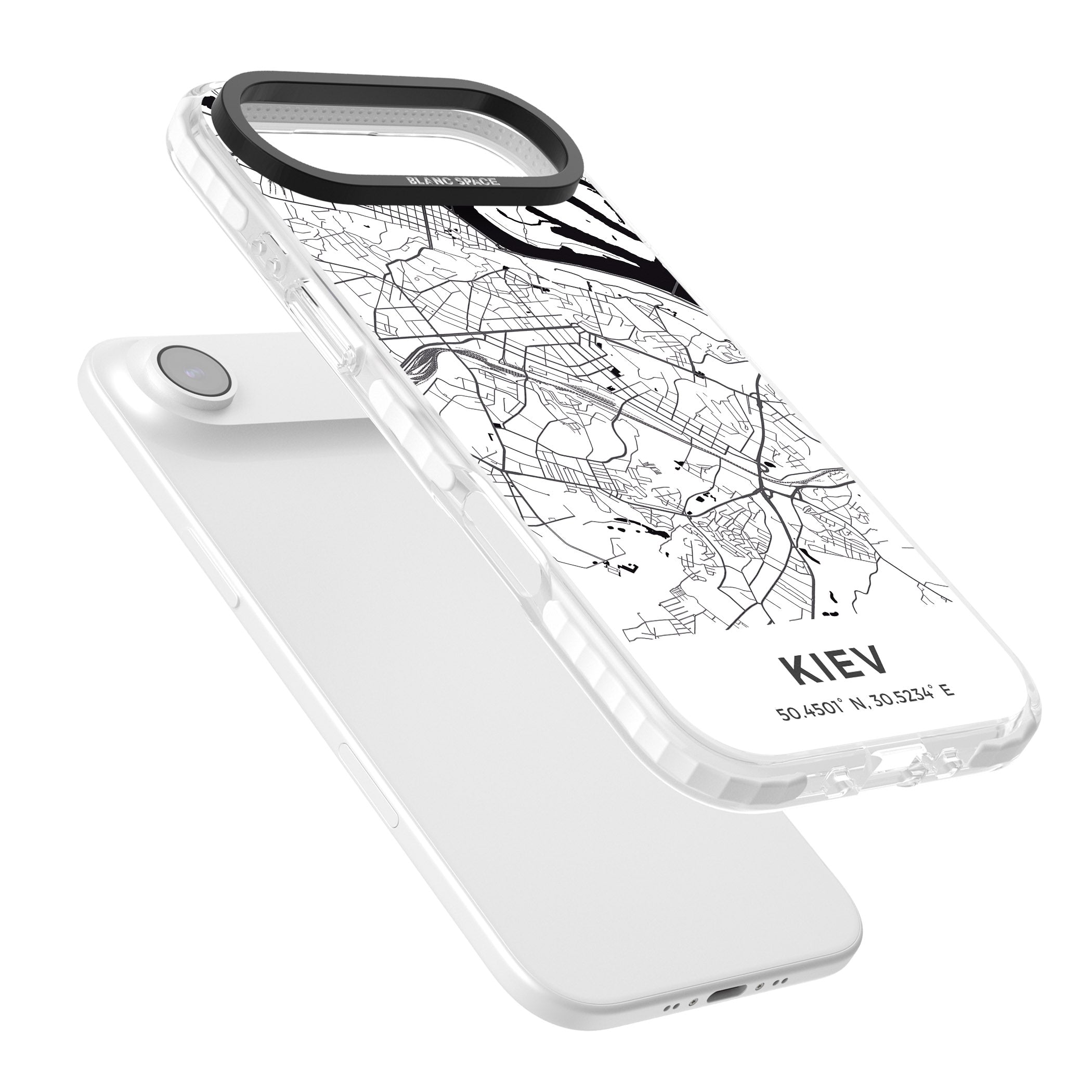 Kiev Map iPhone 17 Air Impact Clear Phone Case Colours