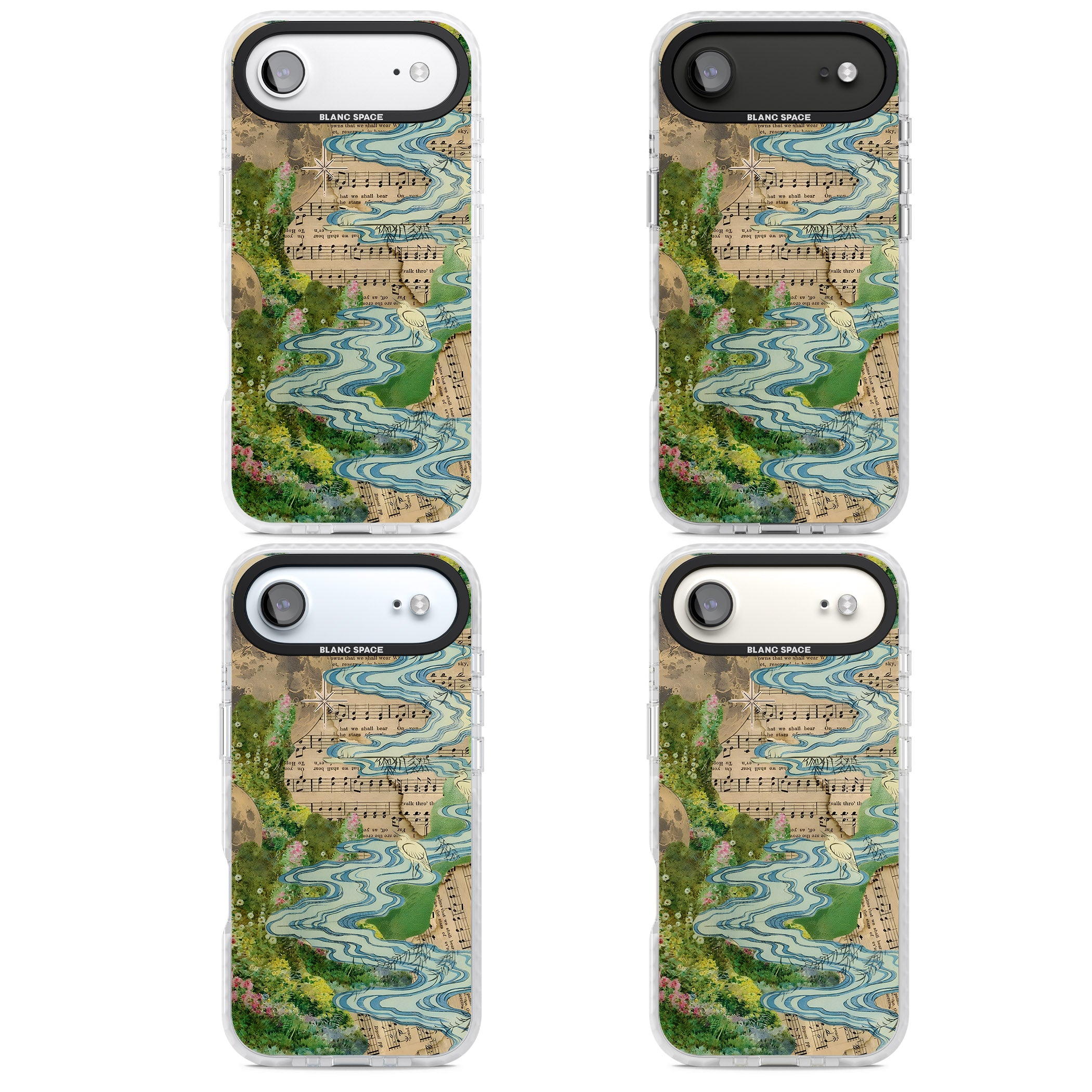 Musical River iPhone 17 Air Impact Clear Phone Case APT Impact Protection