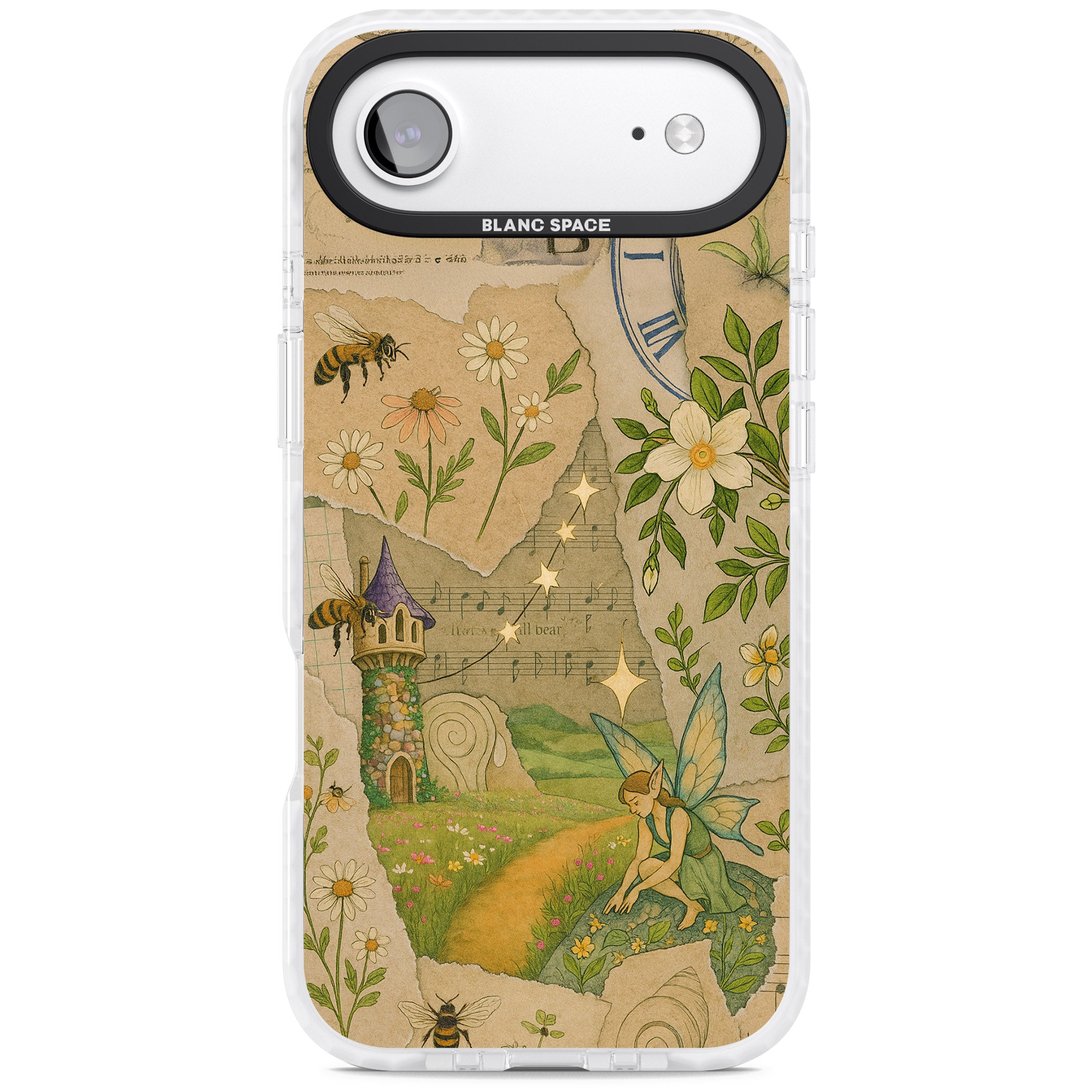 Floral Fairy Collage iPhone 17 Air Impact Clear Phone Case
