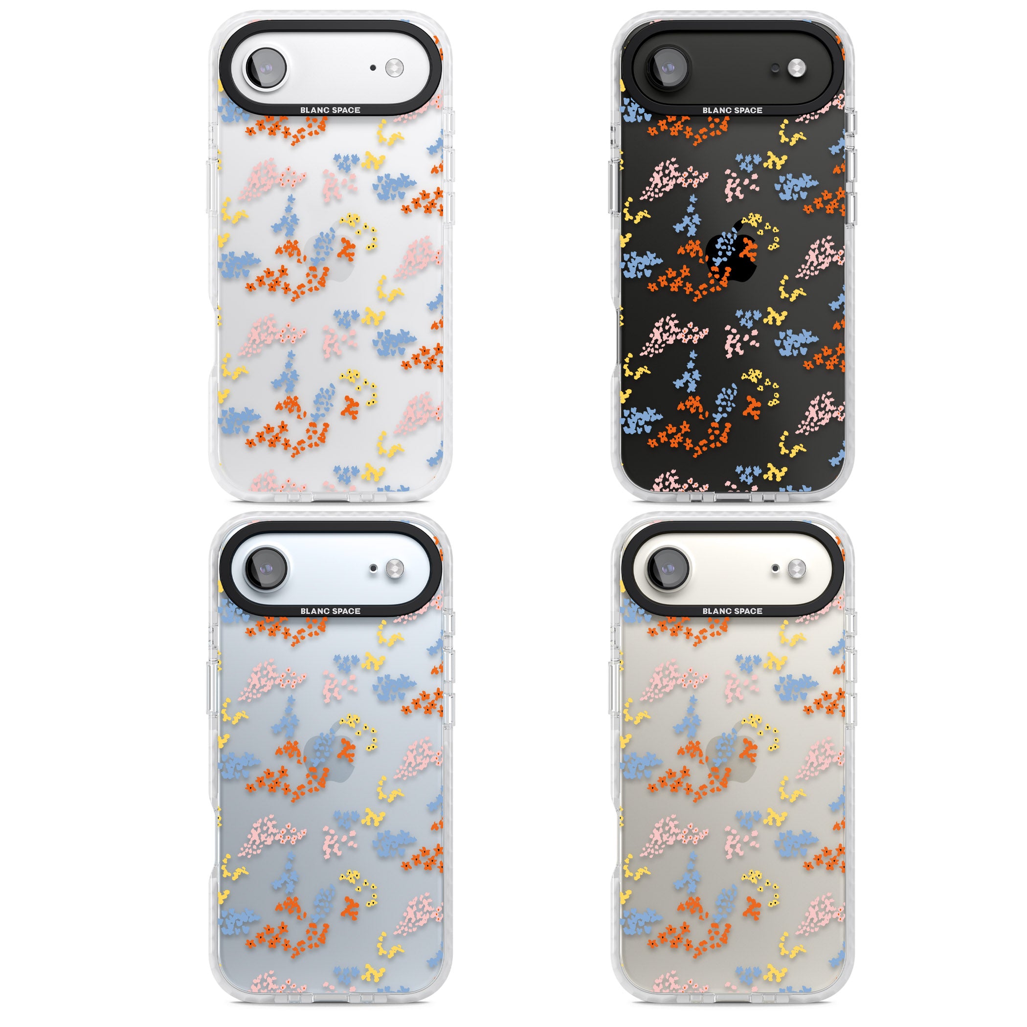 Floral Confetti: Transparent Delight iPhone 17 Air Impact Clear Phone Case APT Impact Protection