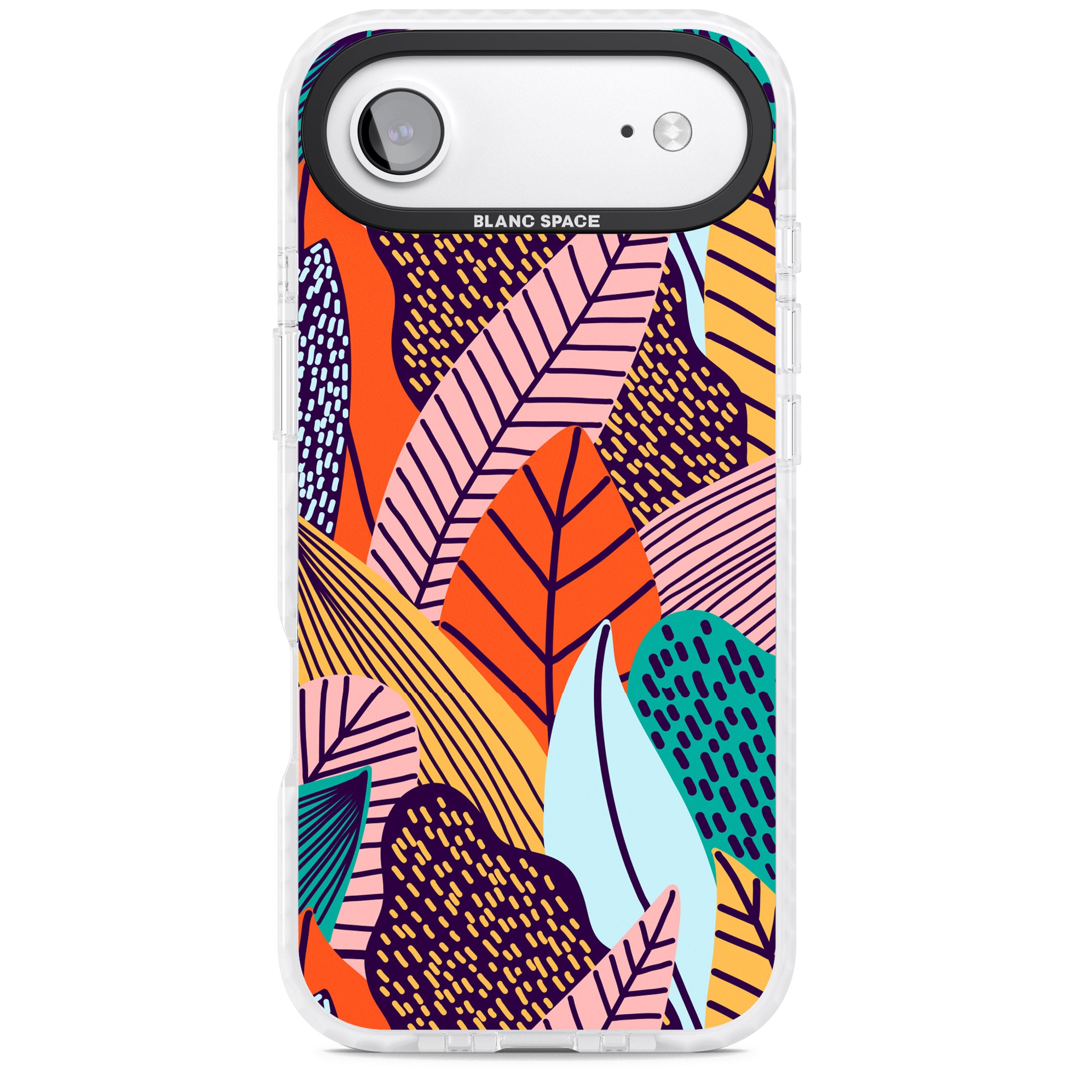 Abstract Leaves iPhone 17 Air Impact Clear Phone Case