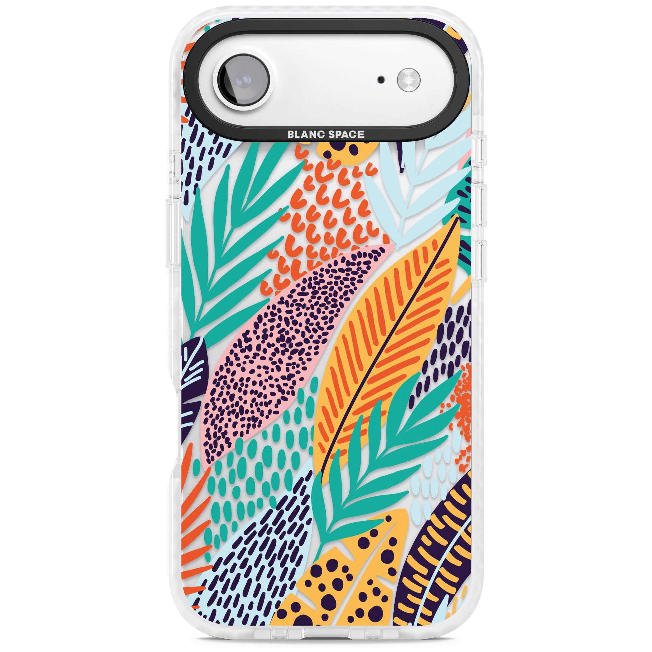 Colourful Leaves Mixture iPhone 17 Air Impact Clear Phone Case