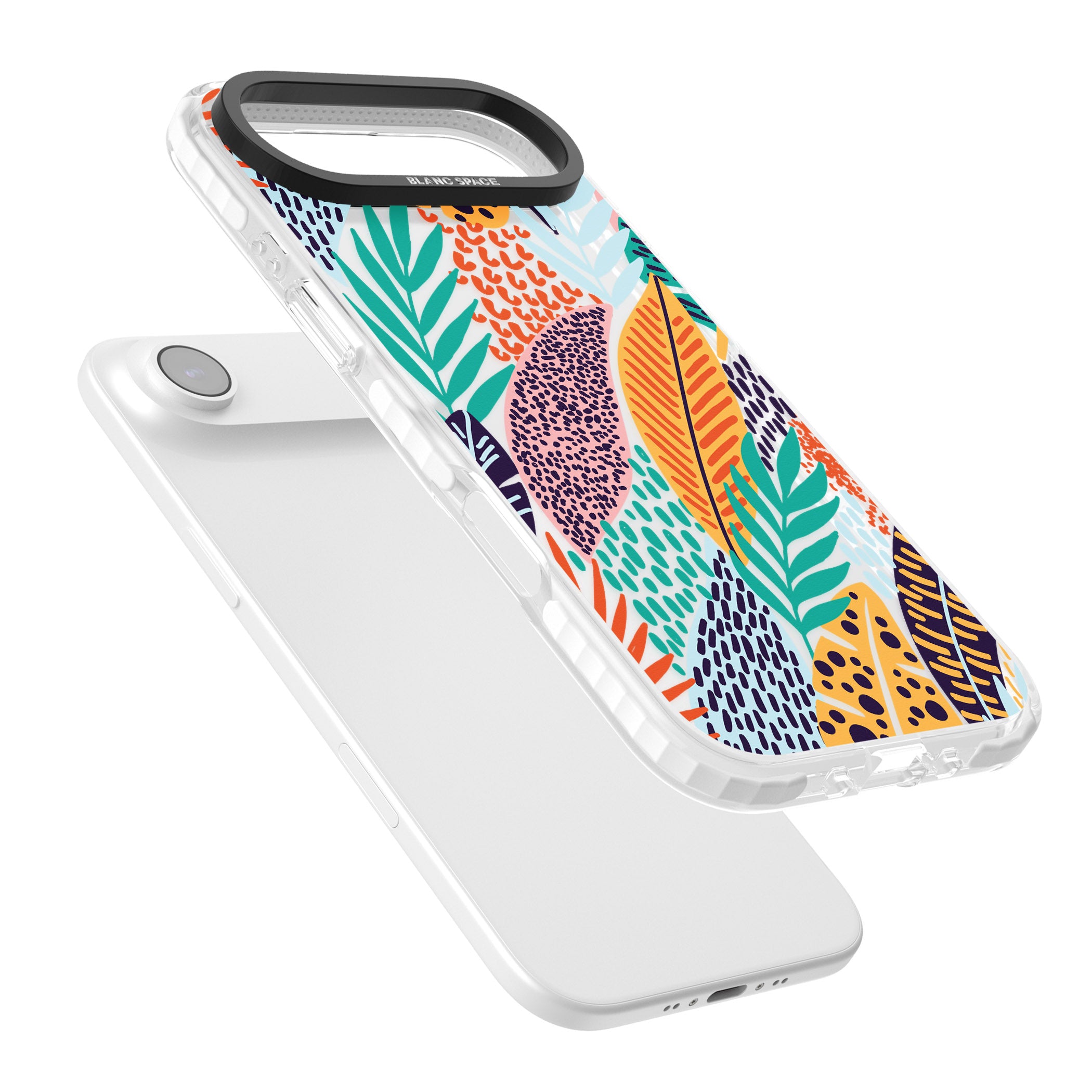 Colourful Leaves Mixture iPhone 17 Air Impact Clear Phone Case Colours