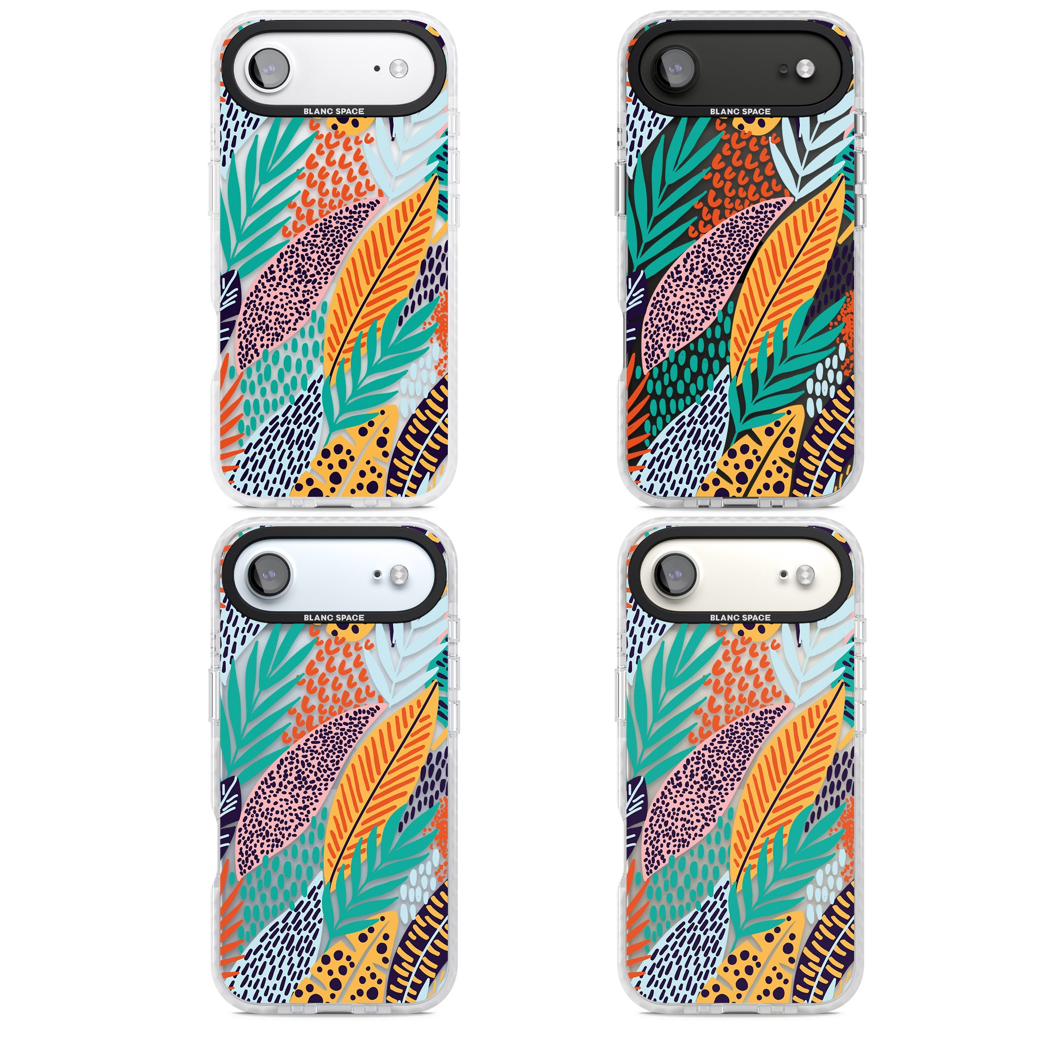 Colourful Leaves Mixture iPhone 17 Air Impact Clear Phone Case APT Impact Protection