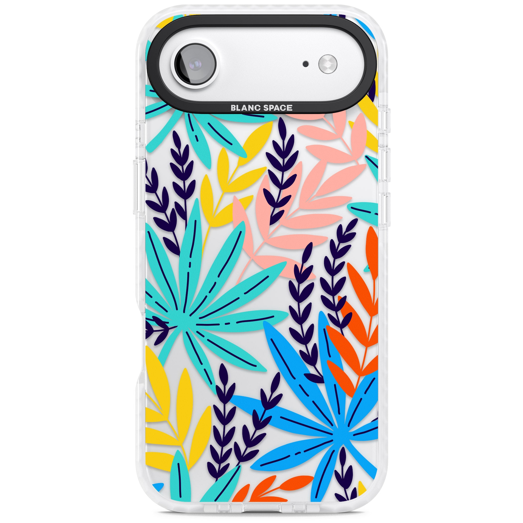 Tropical Palm Leaves iPhone 17 Air Impact Clear Phone Case