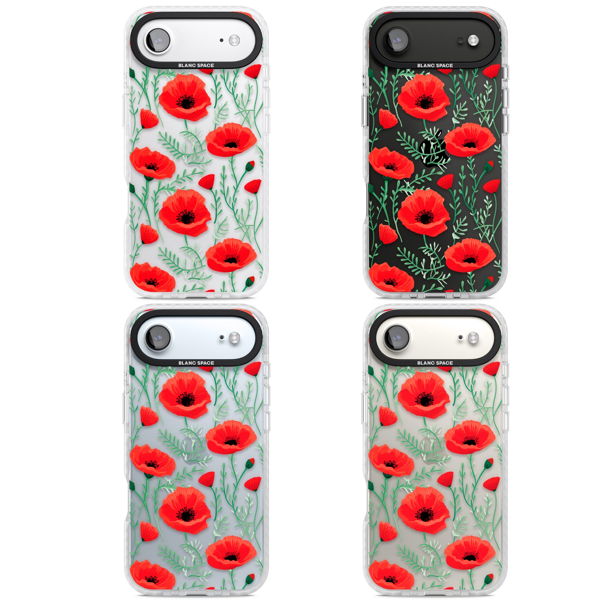 Poppy Garden iPhone 17 Air Impact Clear Phone Case APT Impact Protection